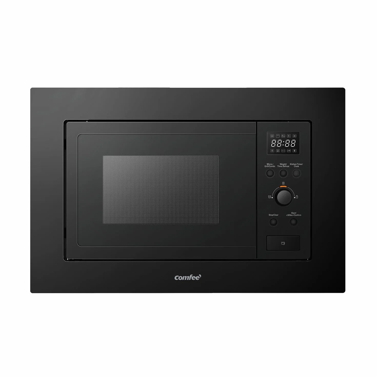COMFEE' CBMAG820BJL-BK Microondas empotrado de 20 litros con grill, controles digitales, 8 niveles de potencia, descongelación rápida y 8 menús automáticos, color negro Visita la tienda de Comfee