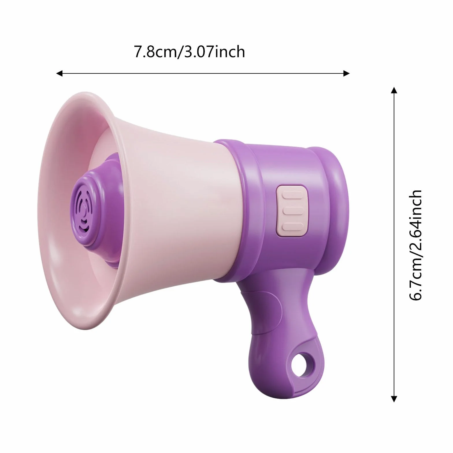 Llavero amplificador de grabación portátil con altavoz BAr237 Morado