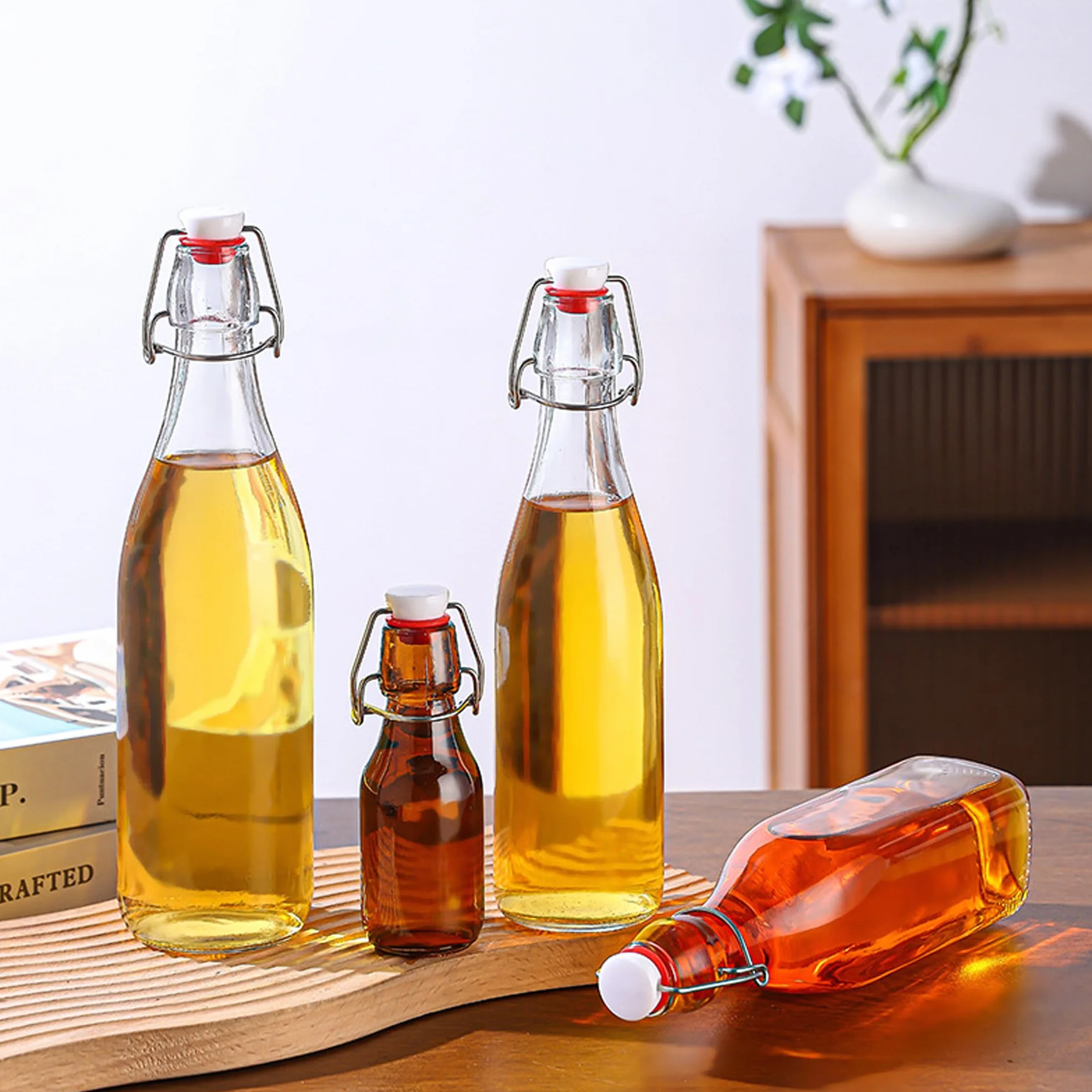 30 Piezas Roja Junta Goma Botella Gaseosa, Juntas de Silicona, para Botellas con Tapa Abatible, Sellos para Botellas de Cerveza Caseras