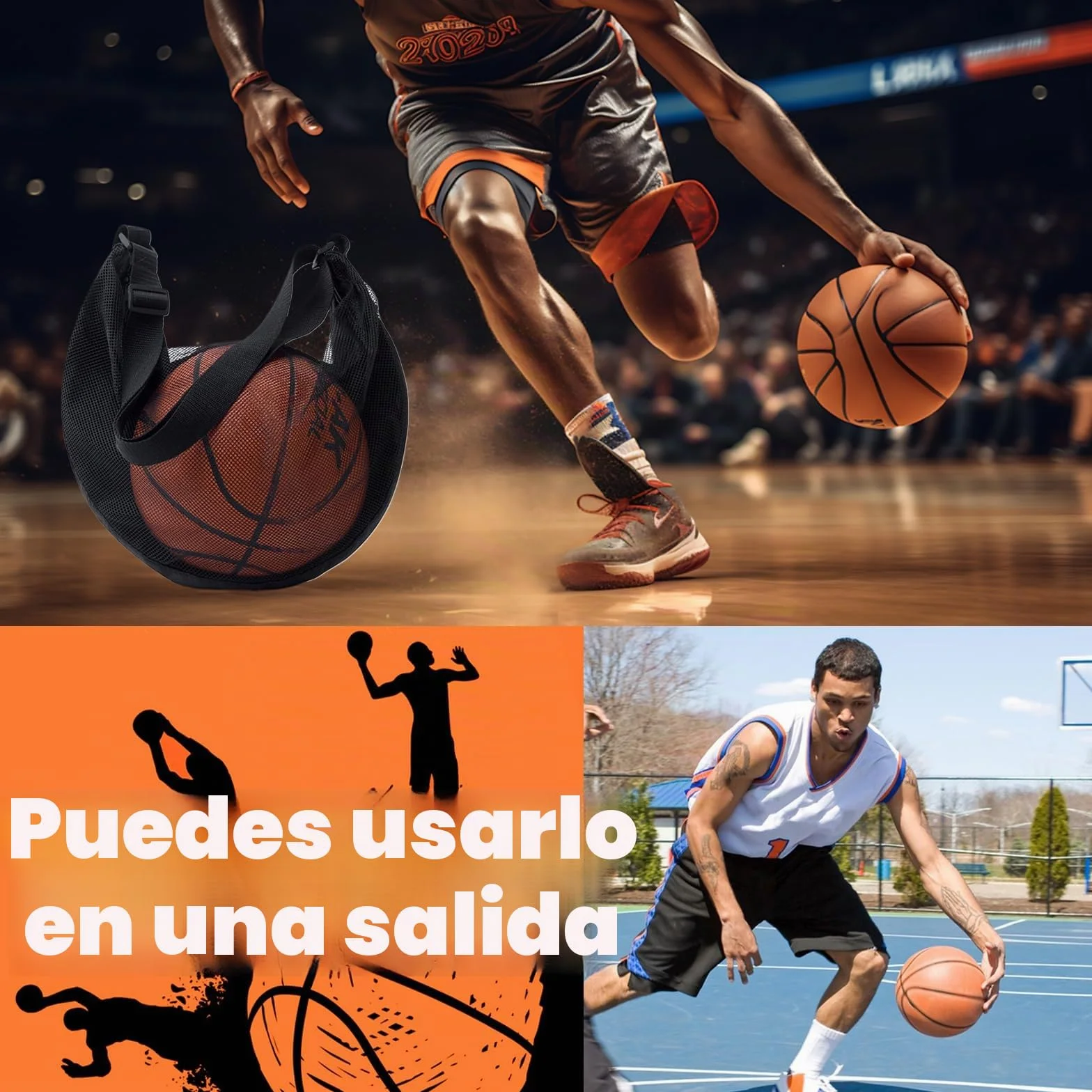 Guarda Pelotas Futbol Mochila Bolsa de Malla Deportiva Portátil para Deportes
