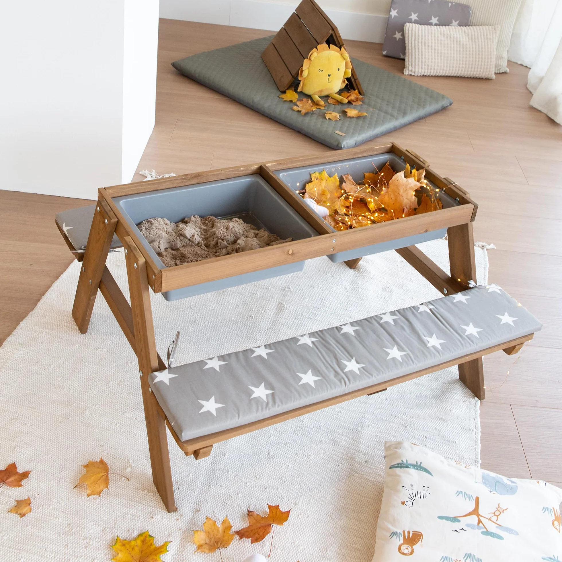 Roba 456002TE Outdoor Deluxe Puf infantil con capazo marrón