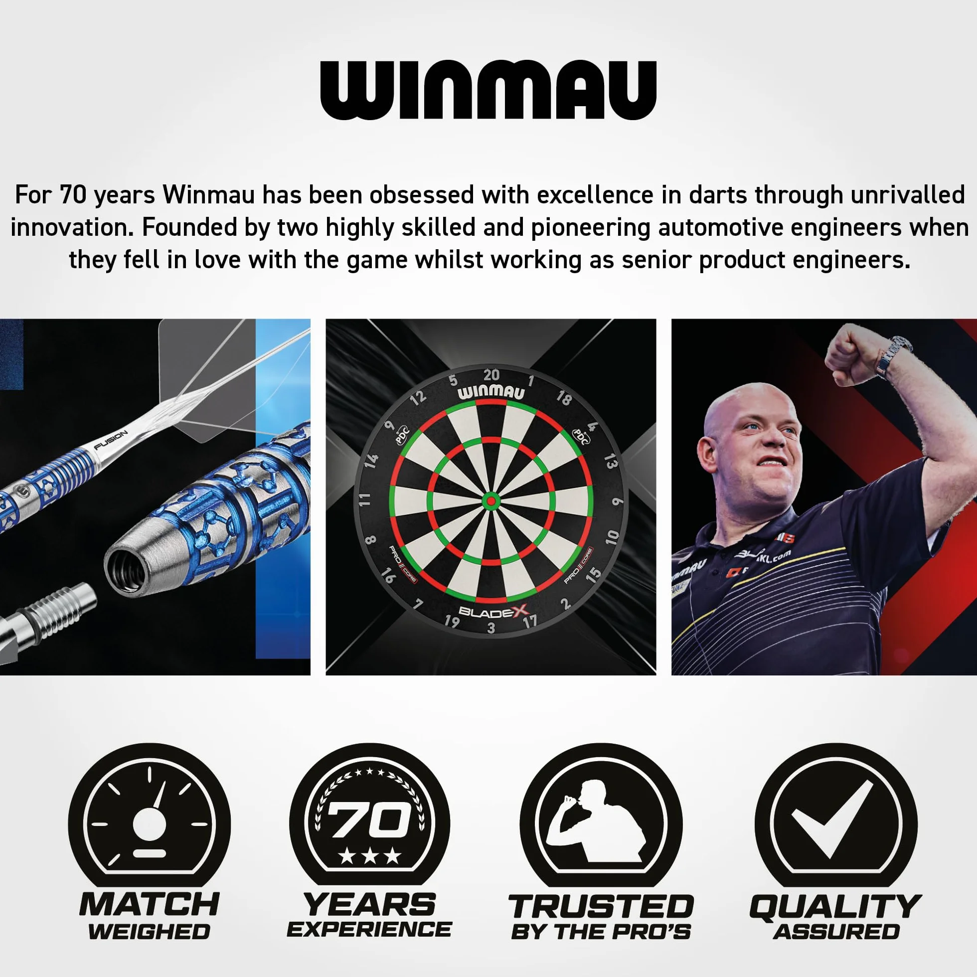 WINMAU Armor Darts Monedero – Estuche para dardos y accesorios completamente montados – Resistente a los golpes, extremadamente duradero y seguro, rojo, G1