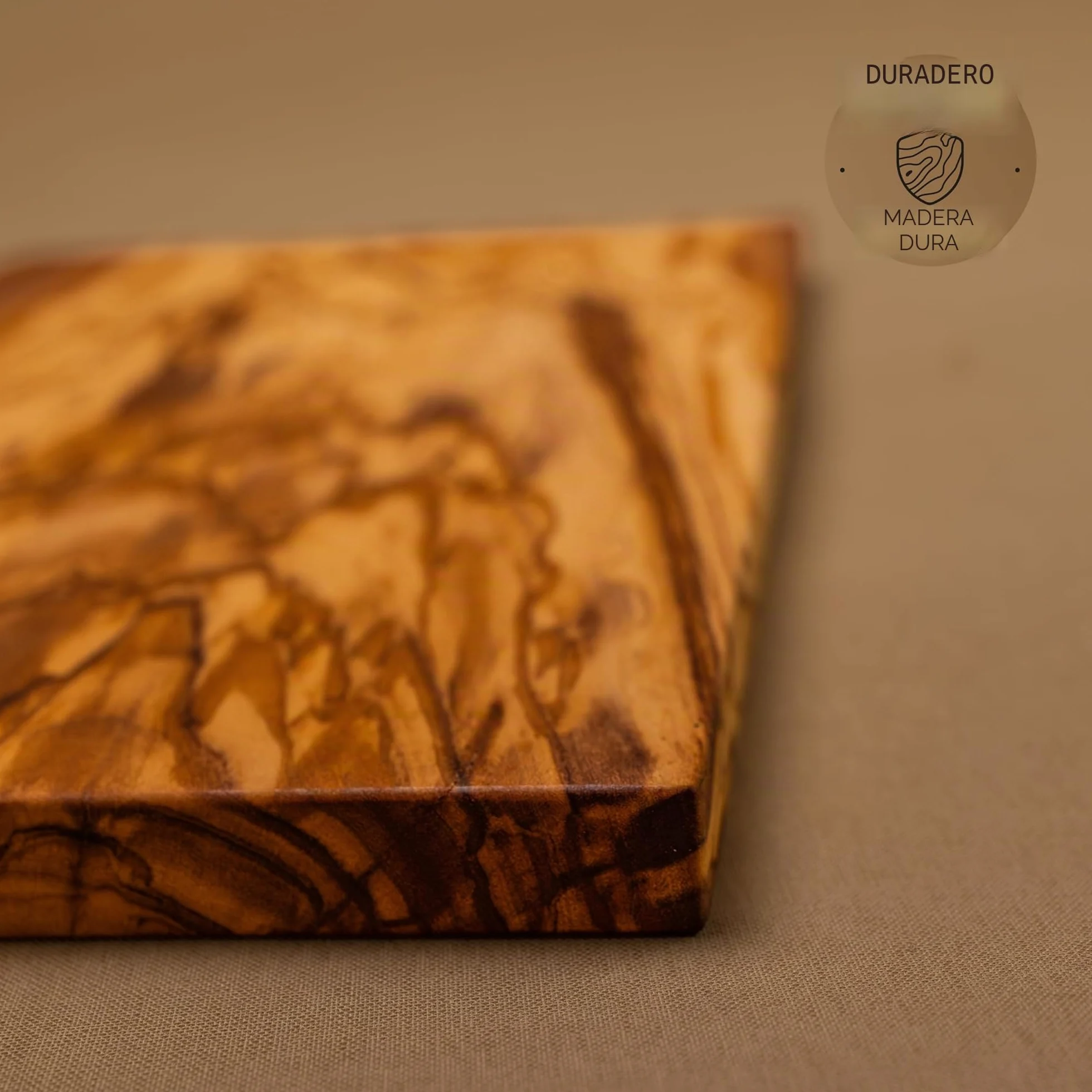 DAS OLIVENHOLZBRETT Tabla de cortar rectangular de madera de olivo / Tabla de desayuno de madera/tabla de desayuno/tabla de desayuno/tabla de aperitivos de madera de olivo / 30 cm x 17 cm x 2 cm