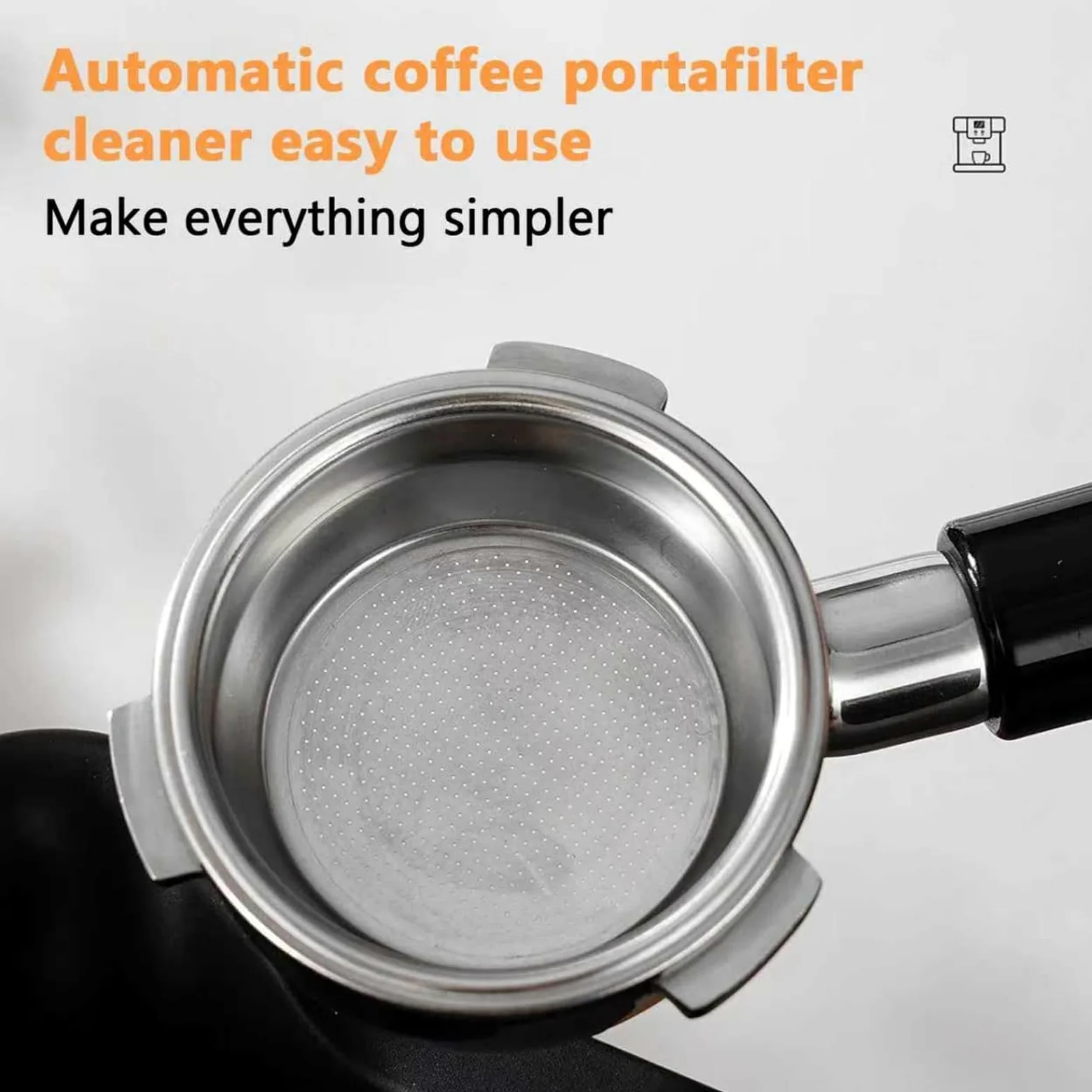 Kit de limpieza de portafiltro, herramientas de limpieza de café de 58 mm con cabezal de cepillo suave, rascador triangular y colector de tierra para uso doméstico o comercial, accesorios esenciales