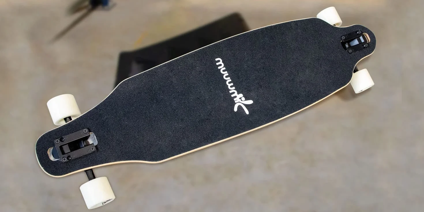 Muuwmi ABEC 7 Longboard for Children and Adults Skateboards with Lighting Wheels