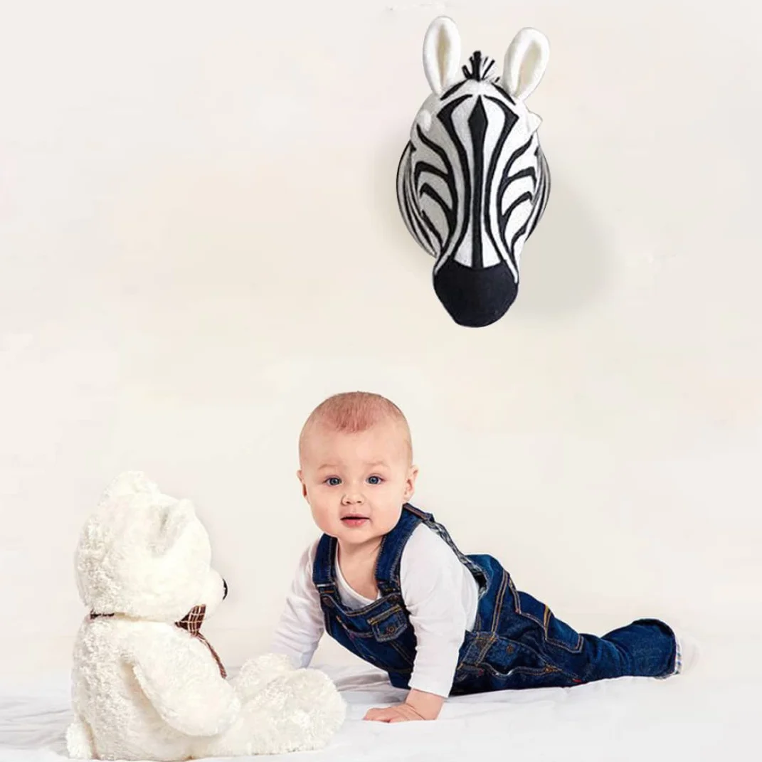 Cebra de Peluche Colgante para Pared Decoración Infantil SouiWuzi