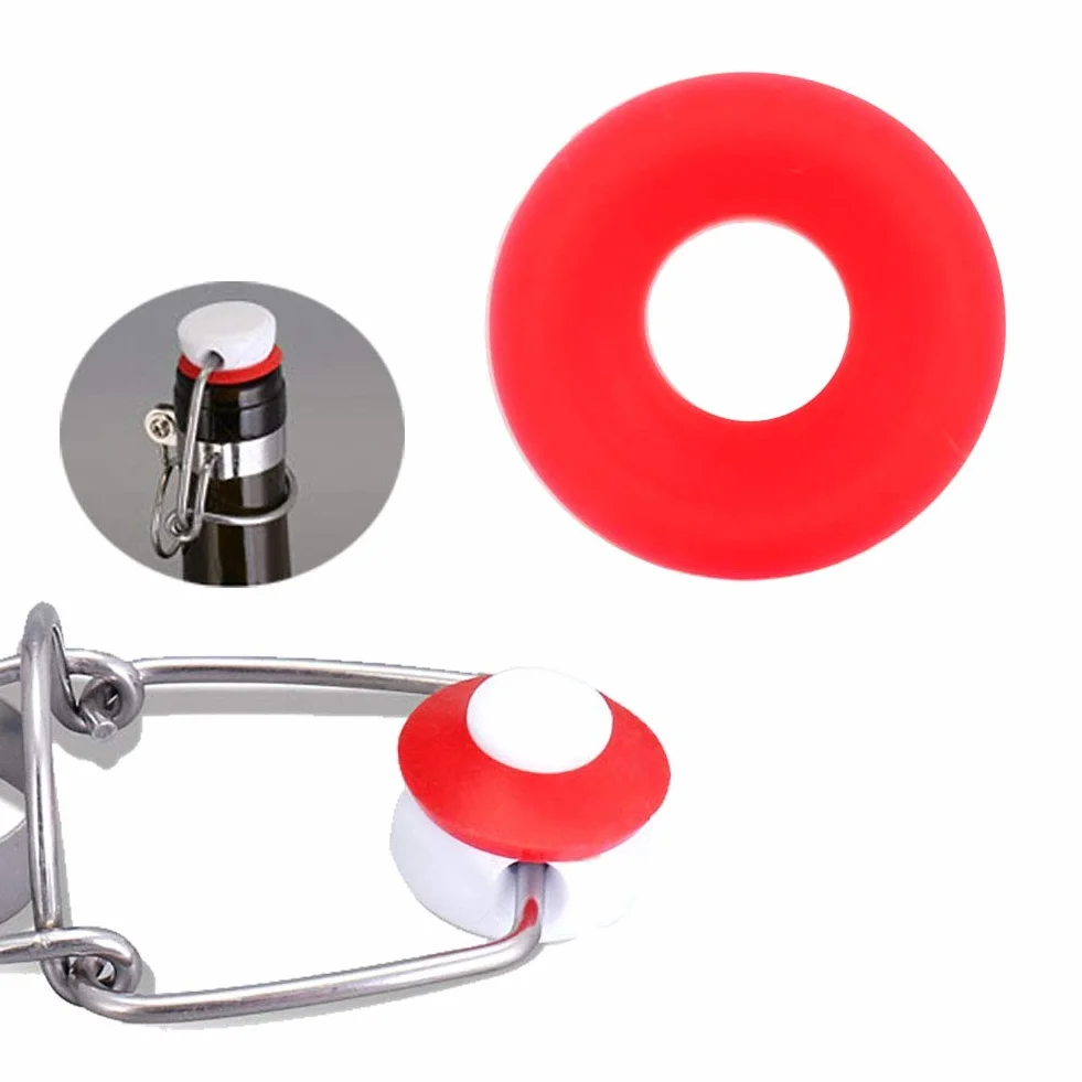 25Pcs Juntas Grolsch de Silicona roja para Swing Flip Top Bottle Home Brew Beer Bottle Sellos Rojos
