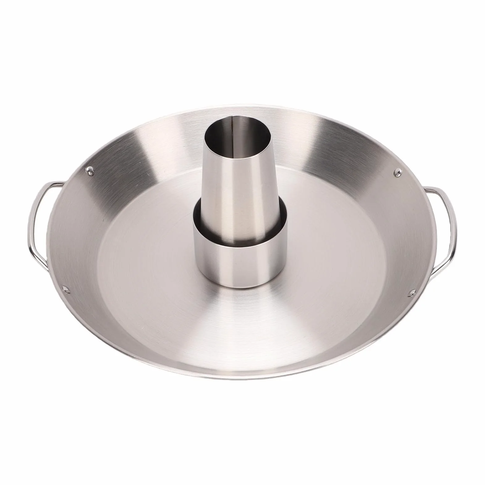 Socobeta Bandeja para Asar Pollo con Lata de Cerveza, Acero Inoxidable Duradero, Soporte Desmontable para Barbacoa Al Aire Libre, 1 Unidad