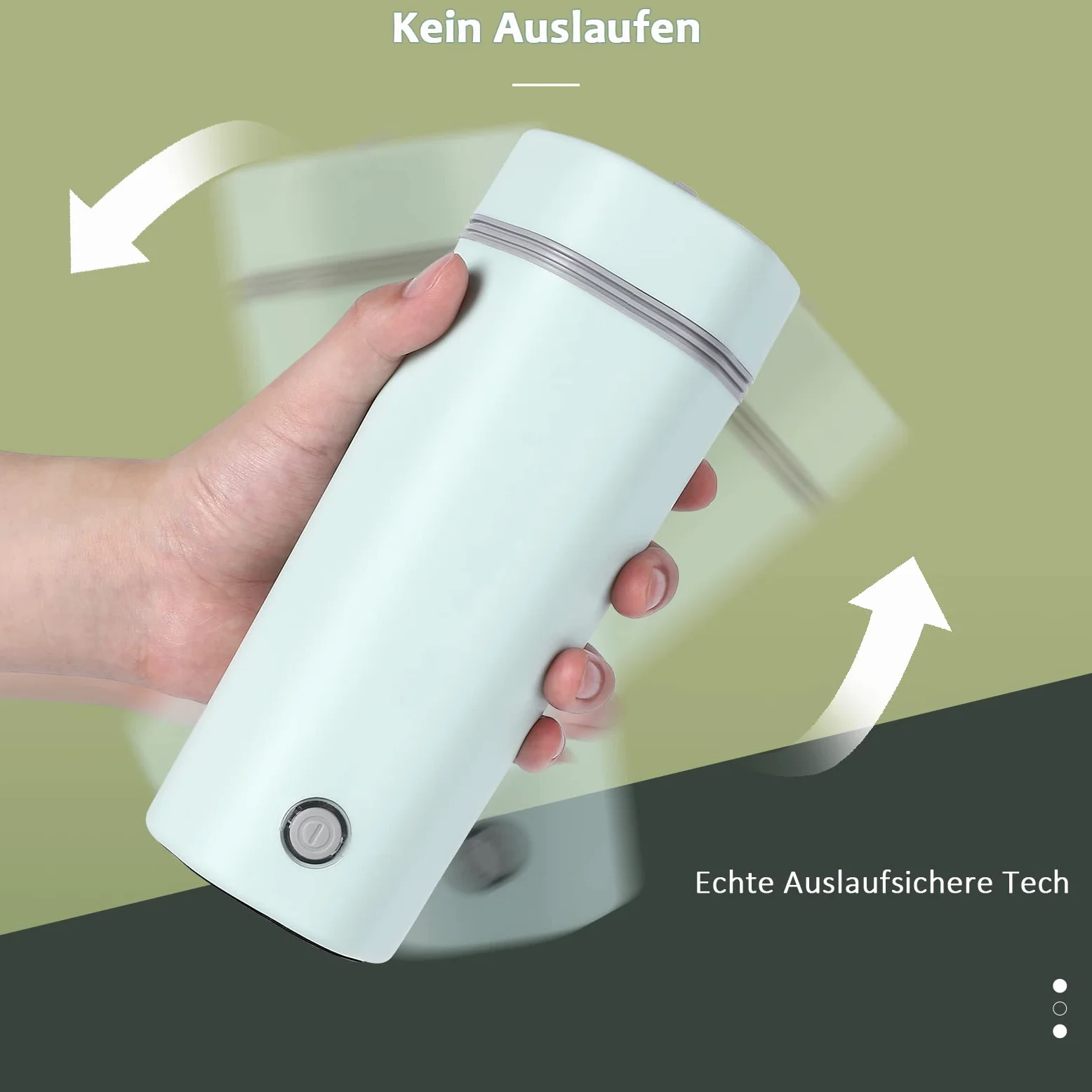 Garvee Hervidor eléctrico portátil para café y té - Acero inoxidable 304 - Calentamiento rápido y seguro - Ideal para viajes y oficina - Diseño compacto - Capacidad 400ml - Apagado automático - Green
