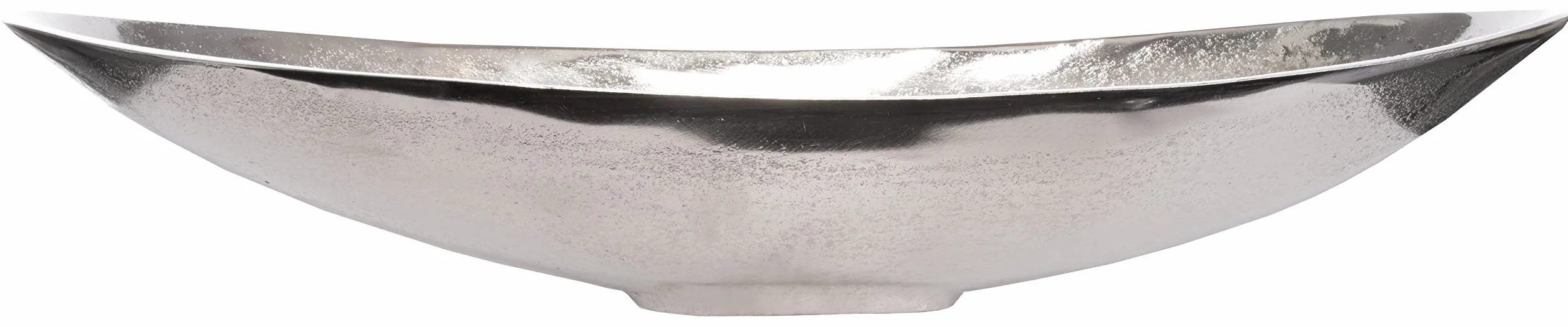 Brandsseller Cuenco decorativo, aprox. 50 x 16 x 7 cm, diseño de mesa de aluminio