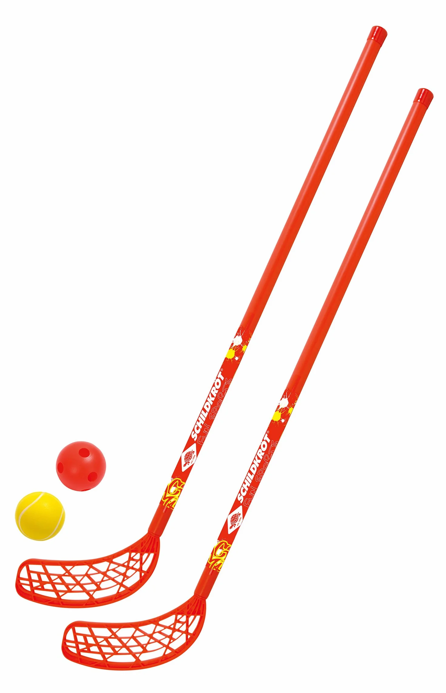 Schildkröt Juego de Hockey, 2 Palos y 2 Pelotas Ø 70 cm