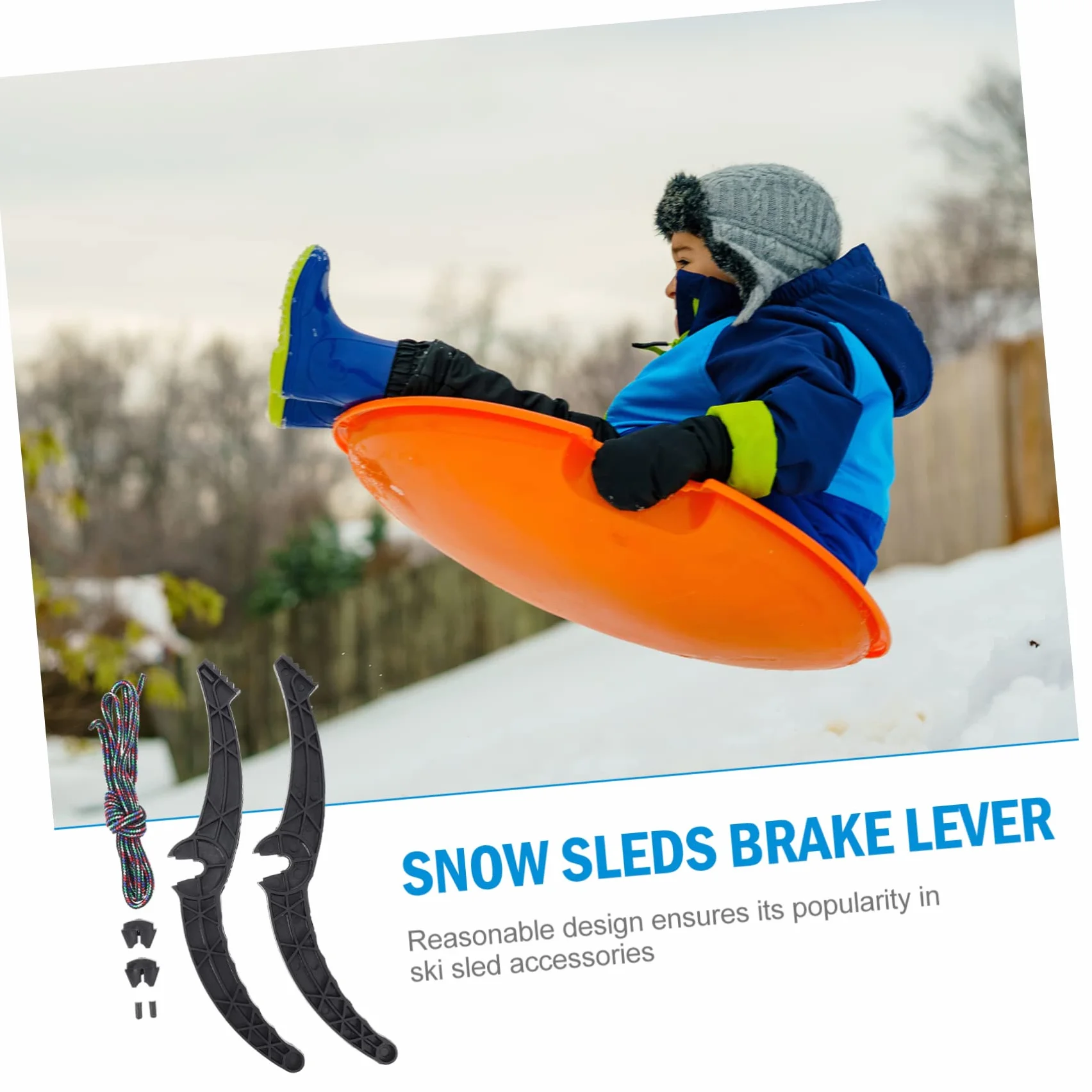 UPKOCH Palanca De Freno Antideslizante para Trineo y Snowboard 13.8 Pulgadas