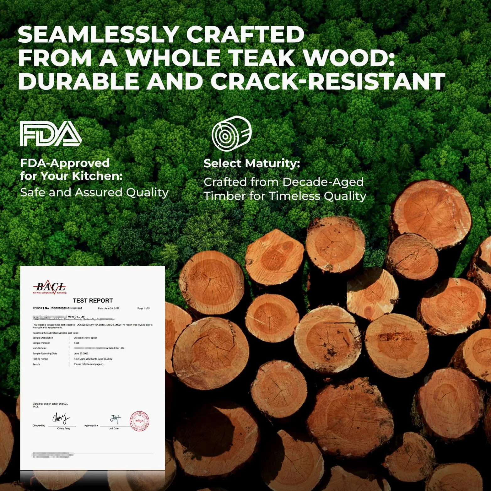 9 utensilios de cocina de madera, cucharas de madera para cocinar, juego de utensilios de cocina de madera de teca