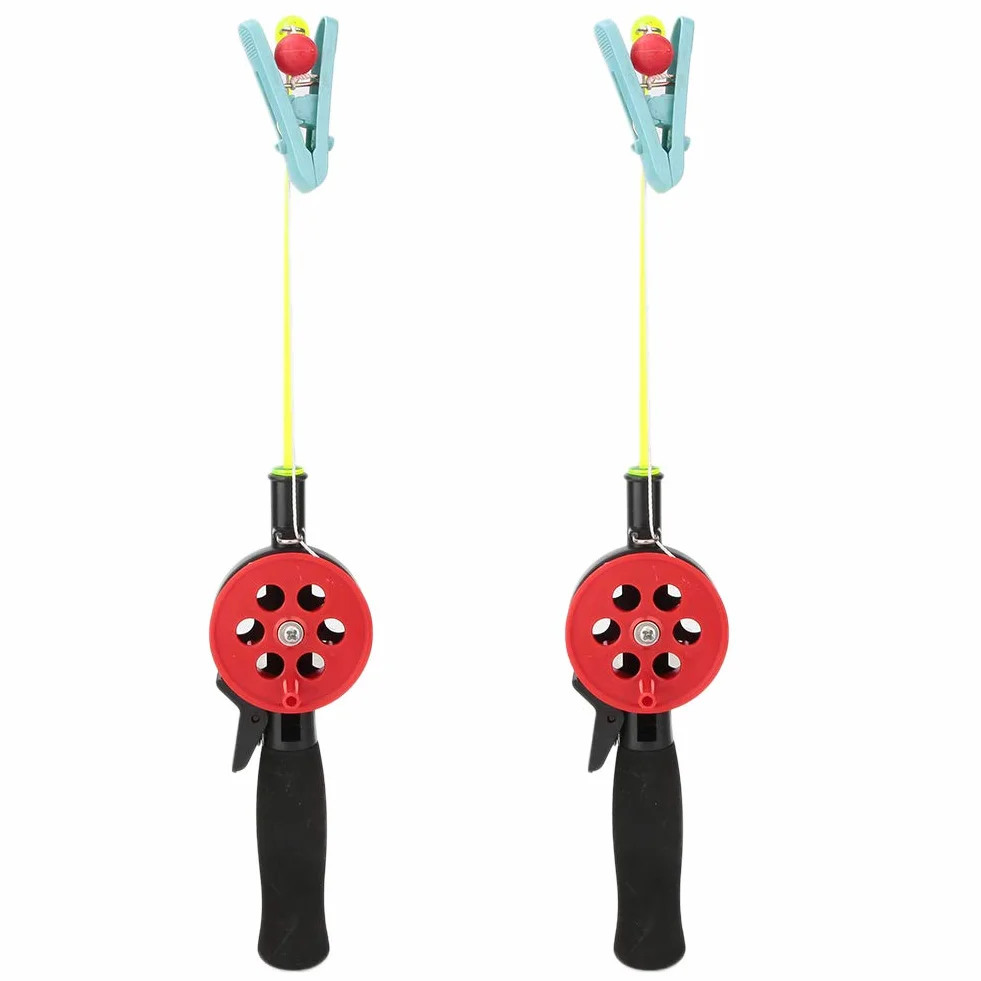 Mini Combo Caña de Pescar y Carrete, Captura de Camarones para Pesca en Hielo para Niños