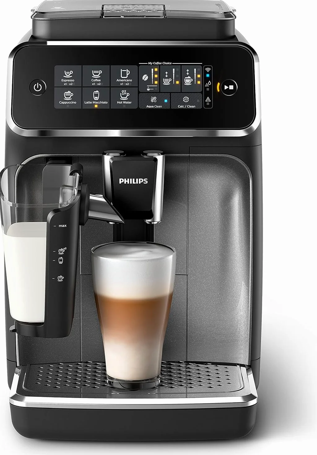 Philips Series 3200 Cafeteras Espresso Completamente Automáticas Conectada a WI-FI con LatteGo, Aplicación Coffee+, EP3546/70