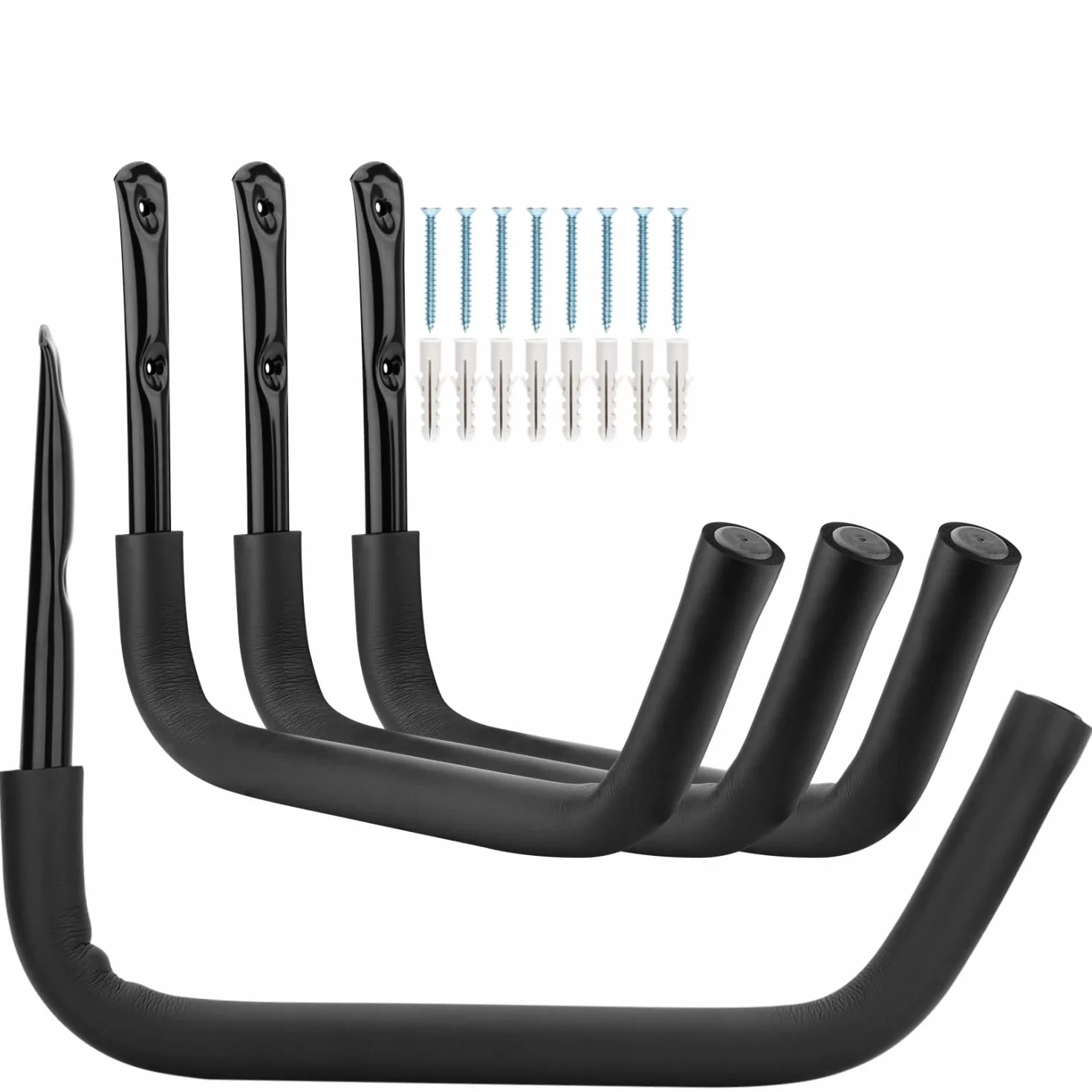 Ganchos para Kayak de Garaje, 4 Rack de Pared para Almacenamiento Interior y Exterior