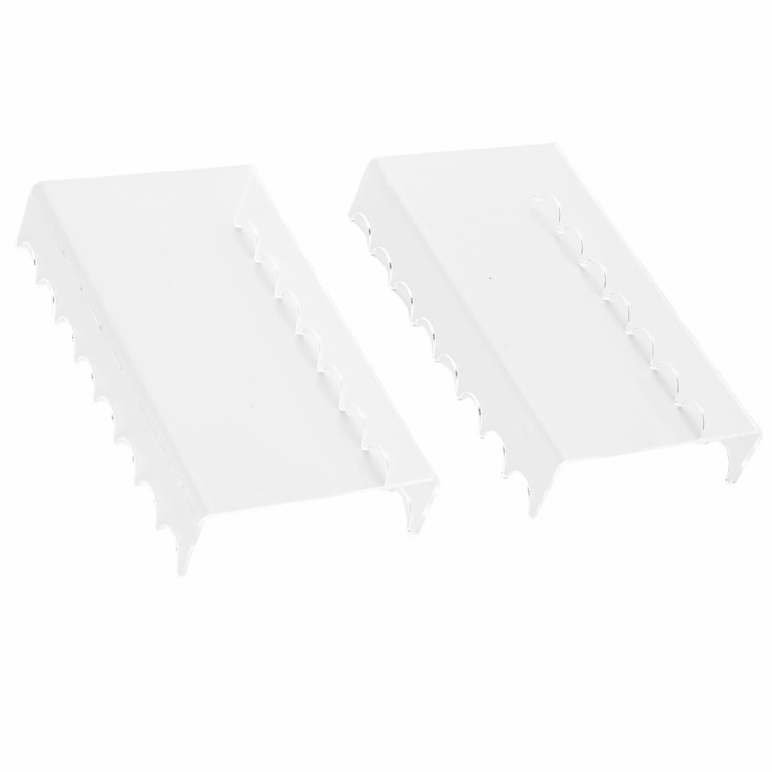 Porta Brochas de Maquillaje 2 Piezas, Organizador Horizontal Acrílico Transparente para Brochas de Maquillaje Pinceles de Pintura, Soporte de Secado y Almacenamiento Acces