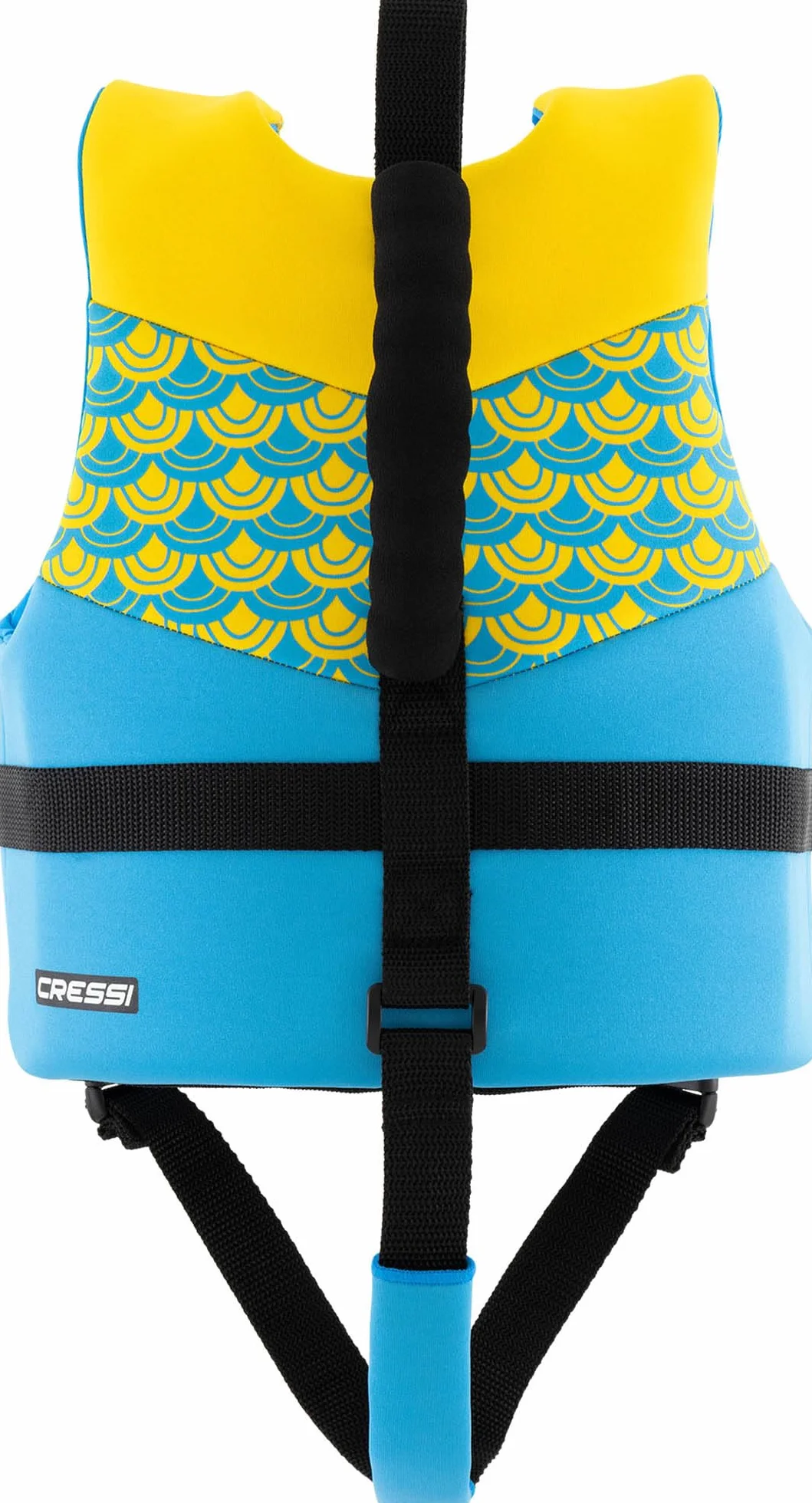 CRESSI Froggy Neoprene Swim Vest - Chaleco de Natación para Niños Equipado con Dos Asas - Una Ayuda Excelente para Flotar y Mantener el Equilibrio en el Agua