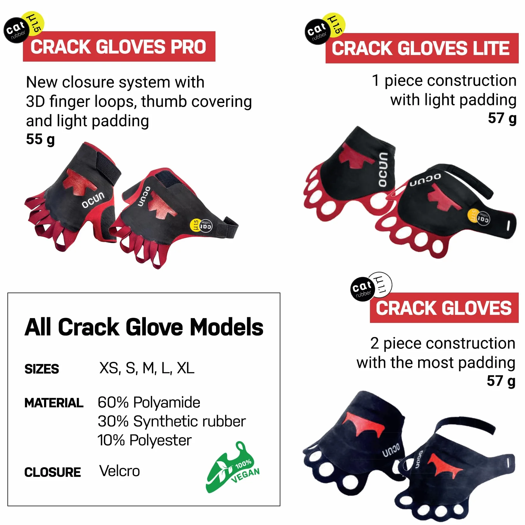 Ocun Crack Pro Guantes XL