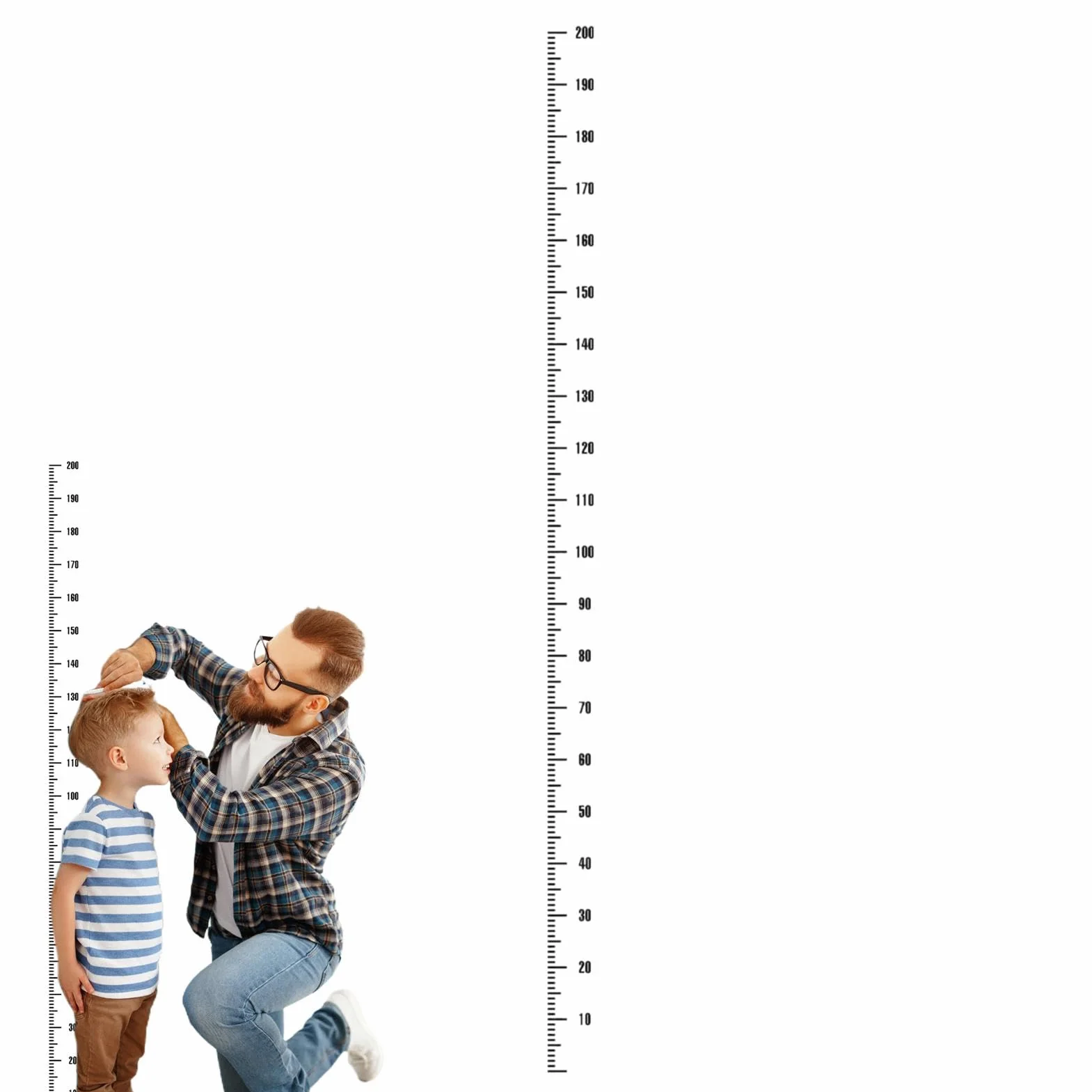 Adhesivo para Medir la Altura, Adhesivo de Pared con Gráficos de Altura, Pegatina de Tabla de Medida Infantil