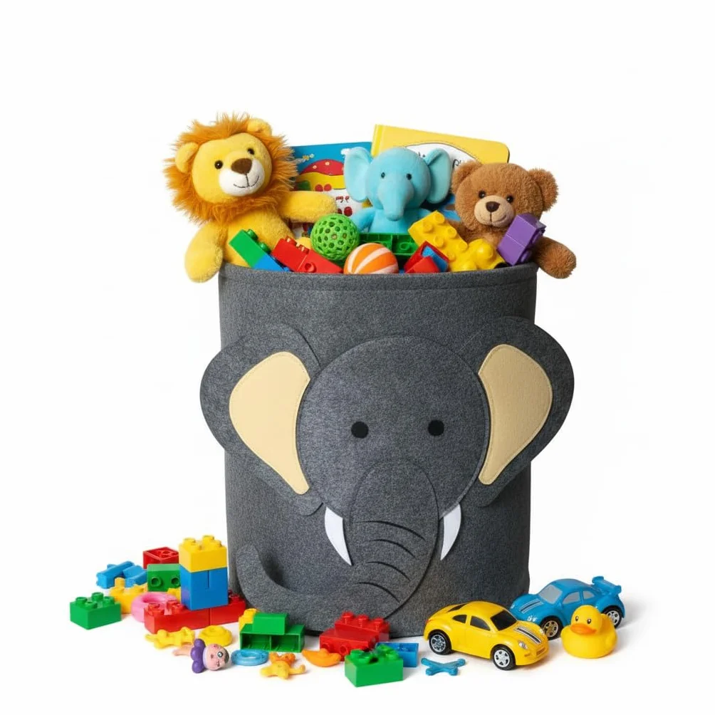 Cesta organizadora para ropa o juguetes 35 x 35 cm infantil bebe