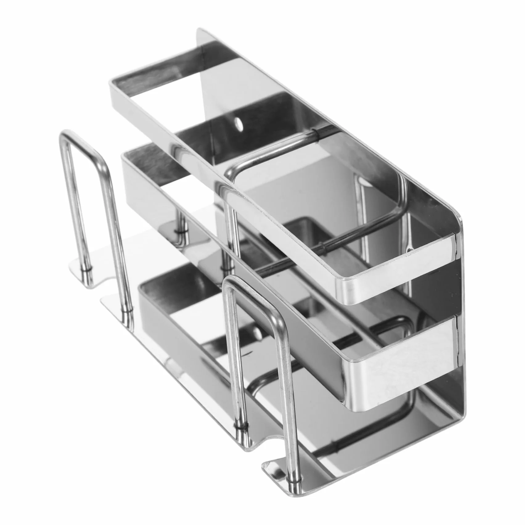 PRETYZOOM 4piezas Soporte para Cepillos De Dientes Inoxidable Organizador De Pared para Baño Montaje Sin Perforación Multiusos para Artículos De Aseo