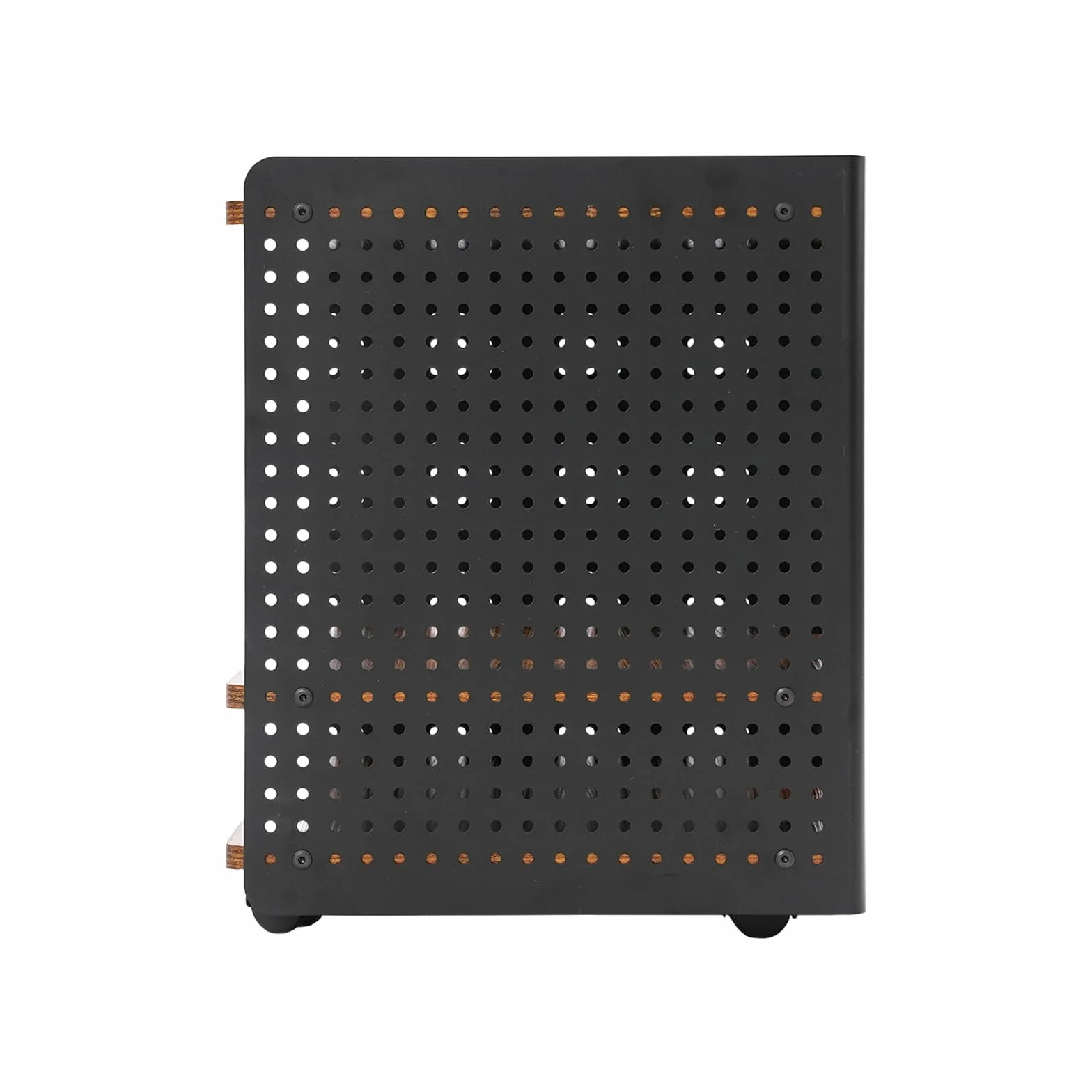 Mesa de impresora, 50 x 39 x 40 cm, soporte para impresora de 3 niveles, soporte para impresora móvil con organizador, estantería, archivador para oficina en casa (negro, marrón)