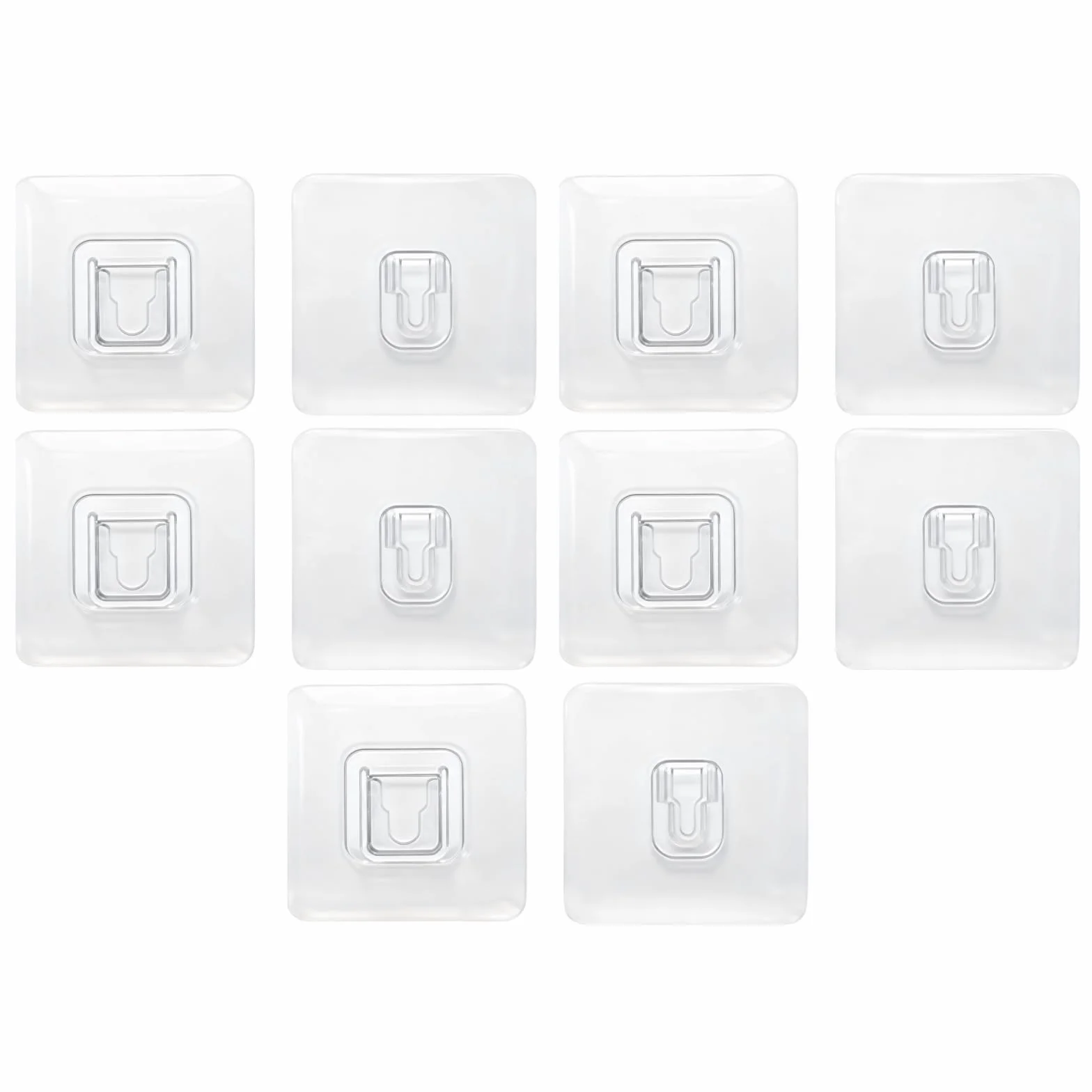 Ganchos adhesivos (ganchos mágicos) - Pack de 5 | 5 kg de capacidad de carga & Sin perforación | Ganchos adhesivos impermeables para pared para baño, cocina, dormitorio y entrada | Organizador