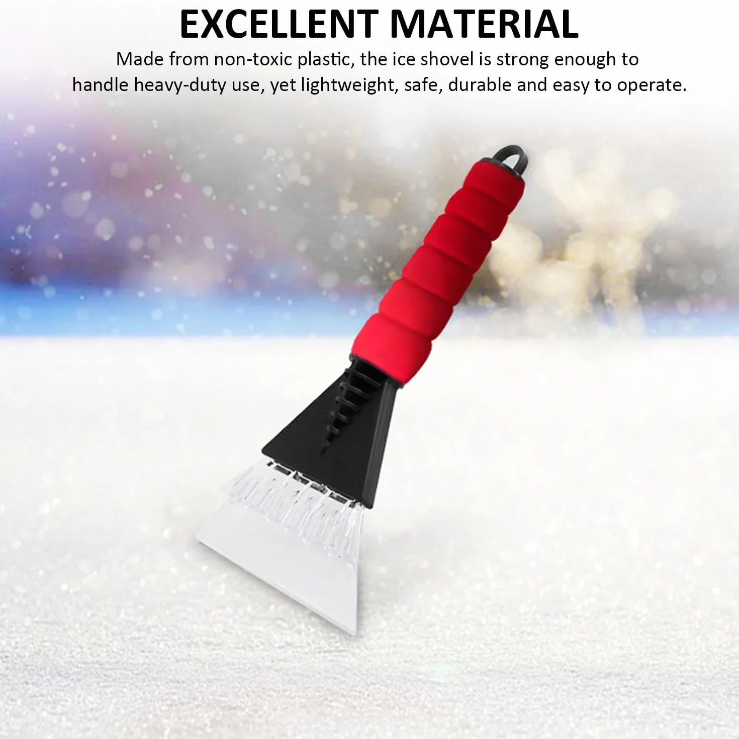 Raspadores de hielo de plástico 4 piezas para congeladores y parabrisas de coches