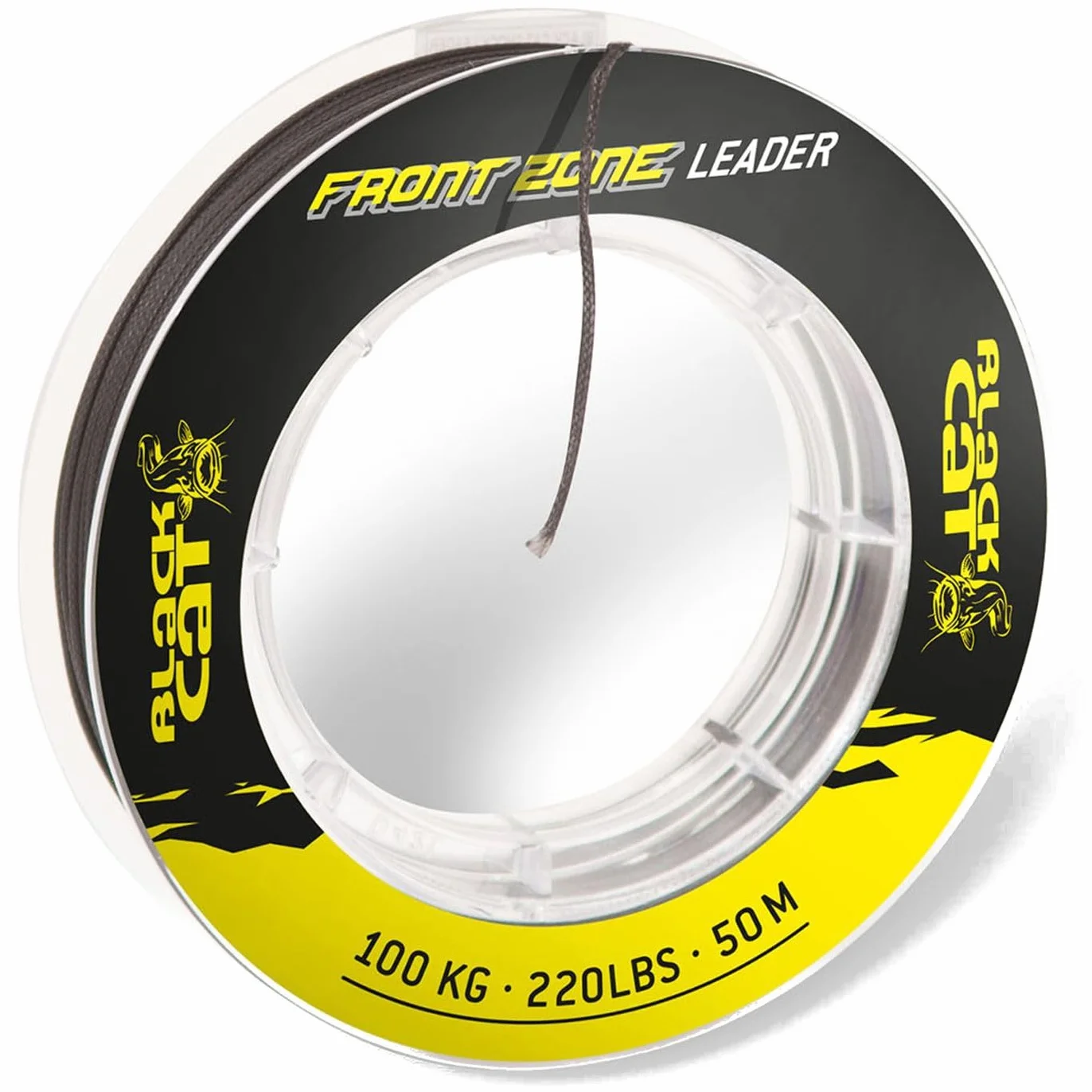 Black Cat Front Zone Geflochtene Waller-Vorfachschnur 0,8mm 50m 90kg 170lbs