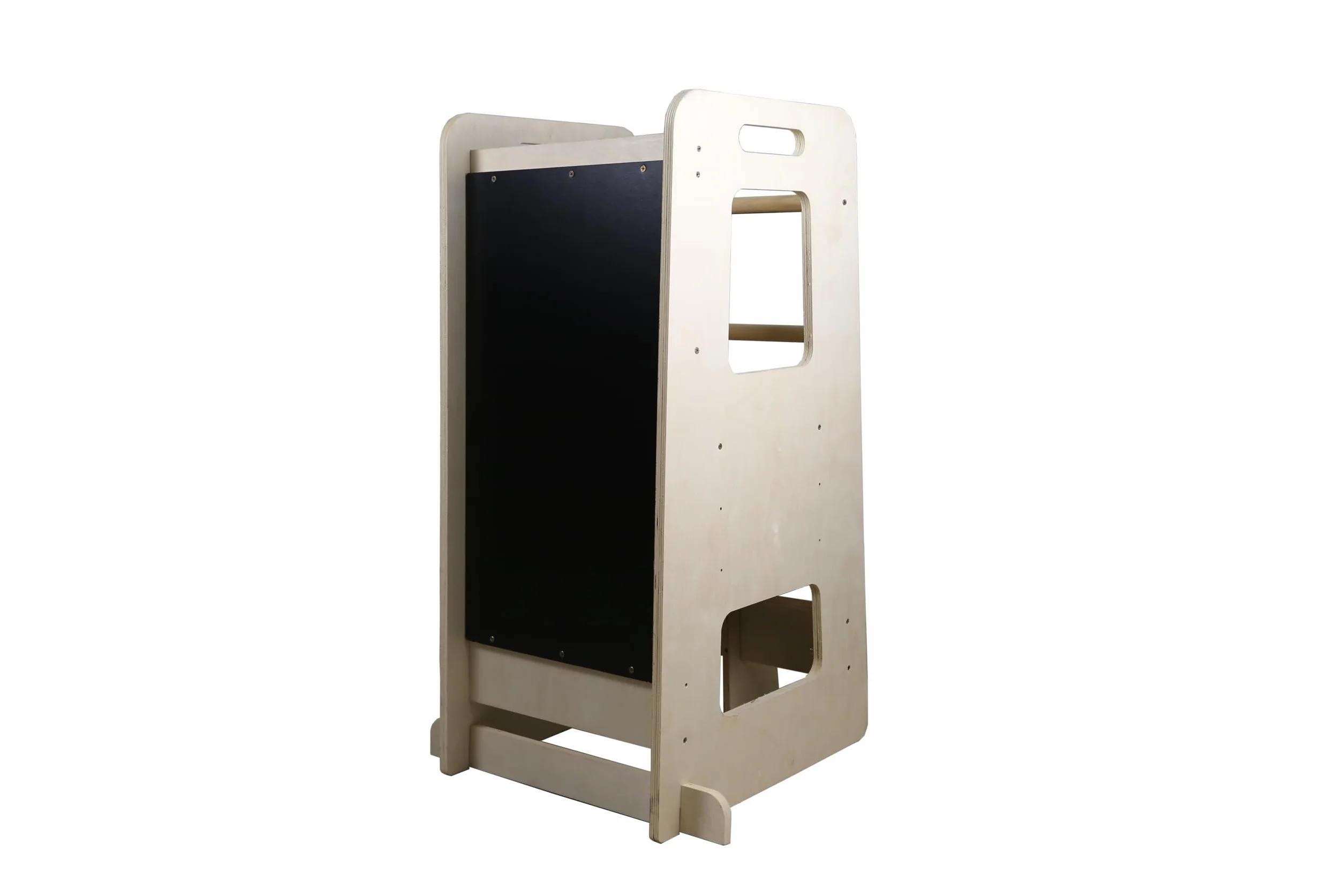 Torre de Aprendizaje Montessori de Madera Natural con Altura Regulable para Bebé (Camel)