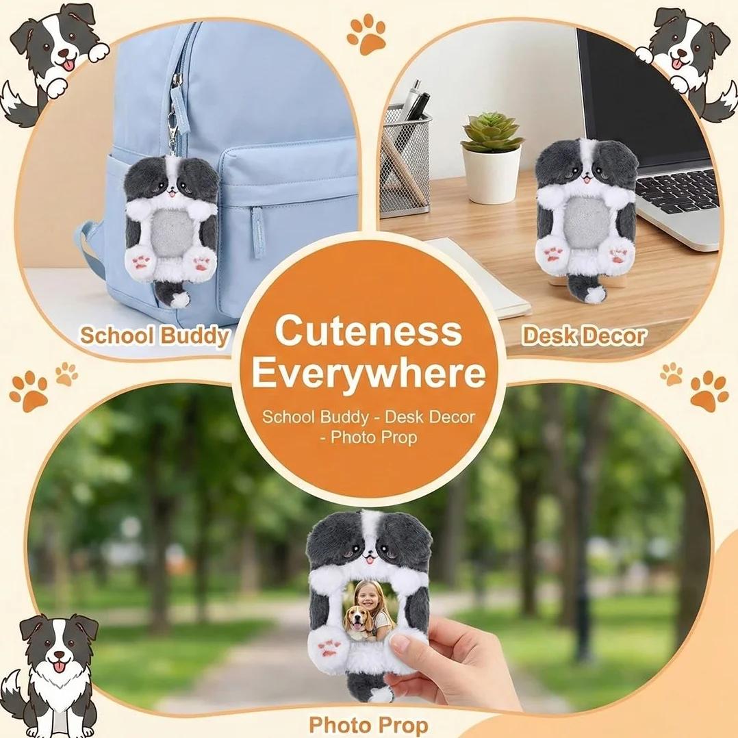 Photocards Decoracion Kpop, Photocard Holder, Soporte Para Fotos, Lindo Peluche Funda Para Cartas, Peluche Card Sleeves, Top Loaders For Cards, Soporte Para Tarjetas Fotográficas (Cachorro)