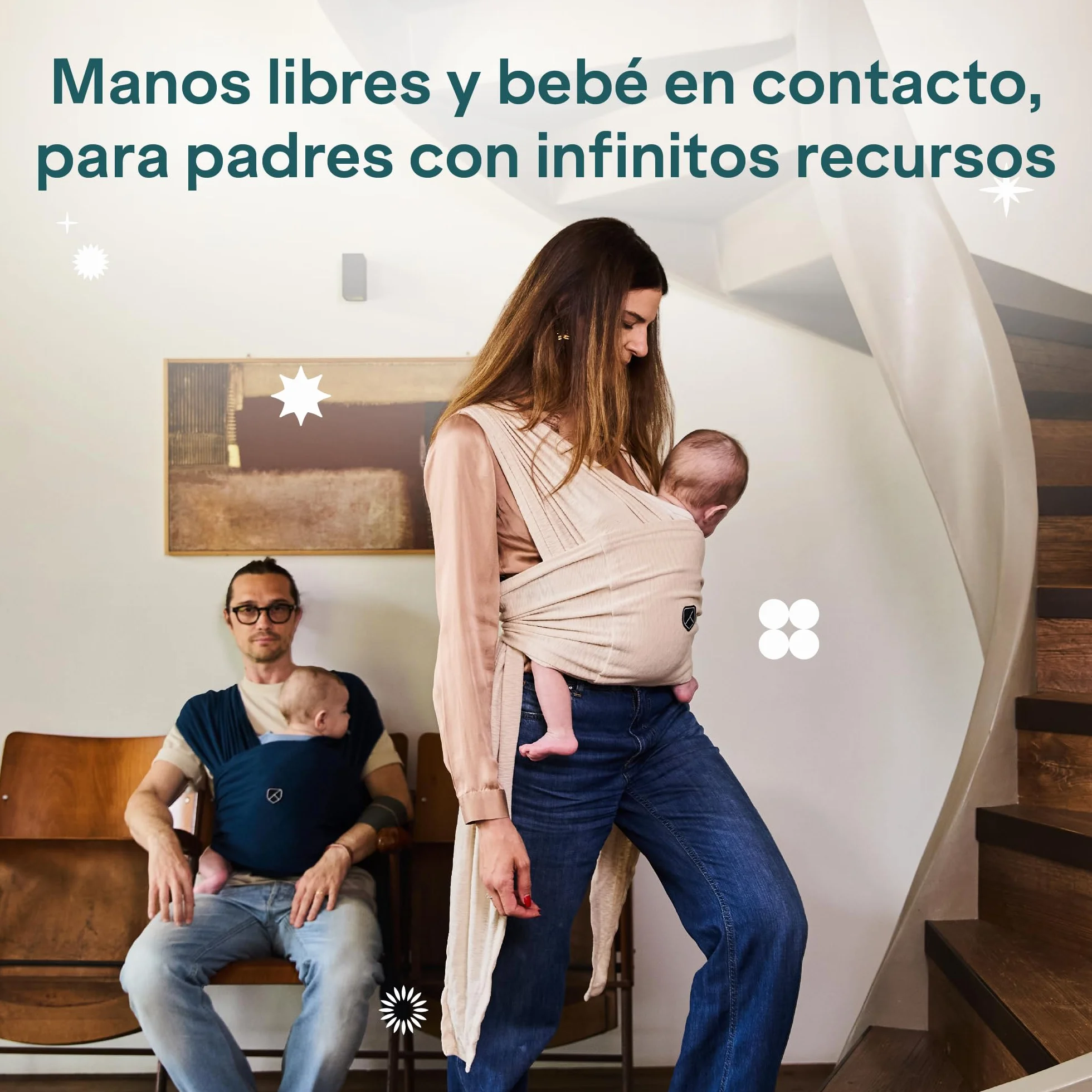Koala Babycare Fular Portabebés Elástico Ajustable Unisex Hasta 9 kg
