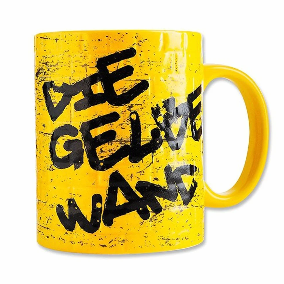 Borussia Dortmund BVB 09 Taza con dibujo de pared amarilla