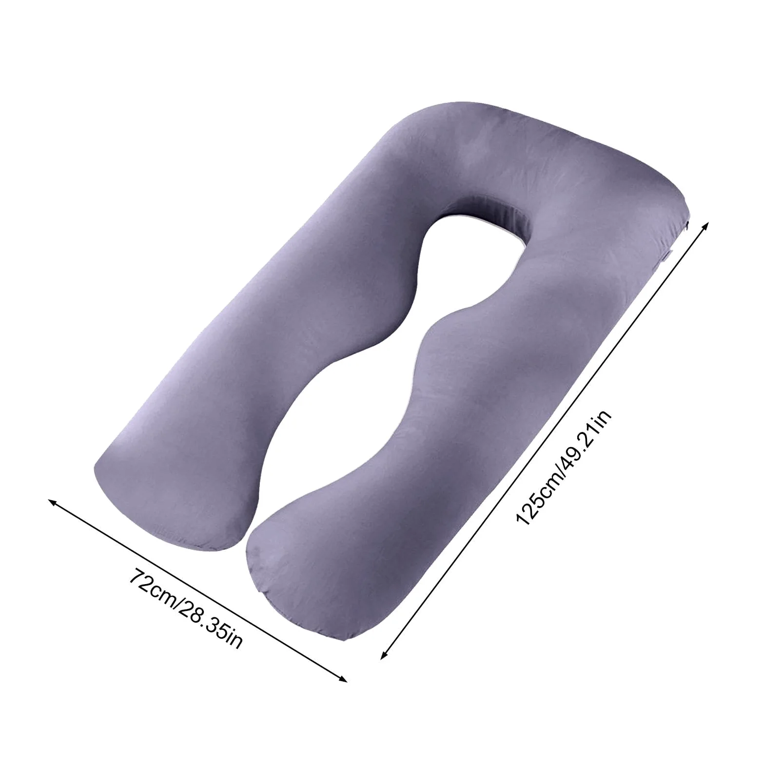 Almohada de cuerpo completo | Almohada de cuerpos en forma de U para sueño | de maternidad para adultos | Almohada de embarazo flexible, almohadilla de almohada, sueño, almohada de soporte extraíble par