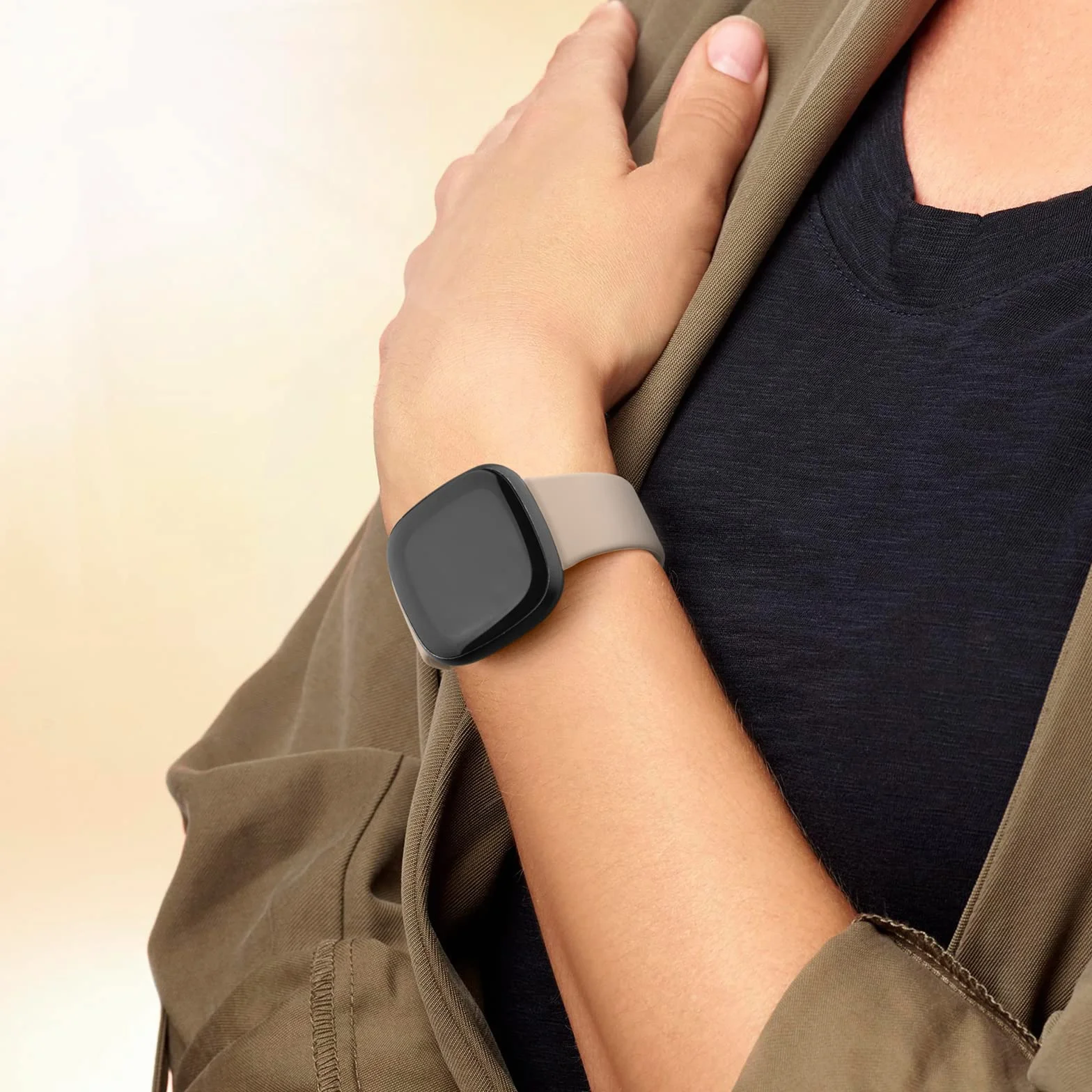 Correa Compatible con Fitbit Versa 4/Versa3/Sense/Sense 2, Pulsera de Repuesto Ajustable 3 Piezas