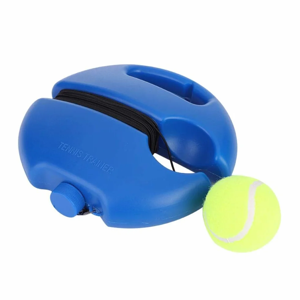 Alomejor Entrenador de Pelotas de Tenis Baseboard de Tenis con una Cuerda y 1 Pelota de Entrenamiento Práctica de autoaprendizaje de Tenis Herramienta de Entrenamiento para niños principian