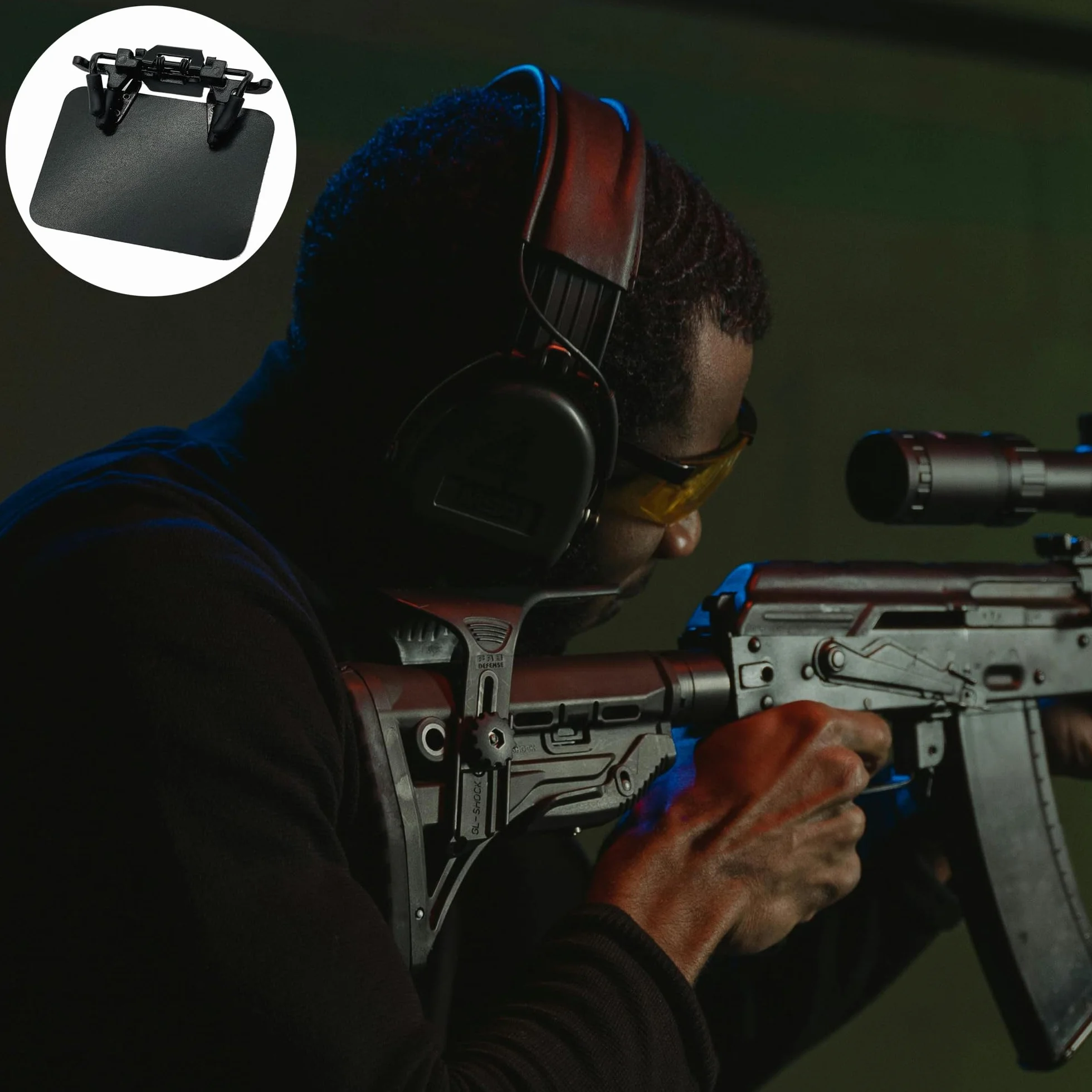 2 piezas Parche para Gafa de Tiro Gafas de Disparo Oclusor 4X5 cm Parches para Gafas de Tiro Estándar Internacional Para gafas,tiro,ayudas de puntería,para entrenamiento deportivo y tiro