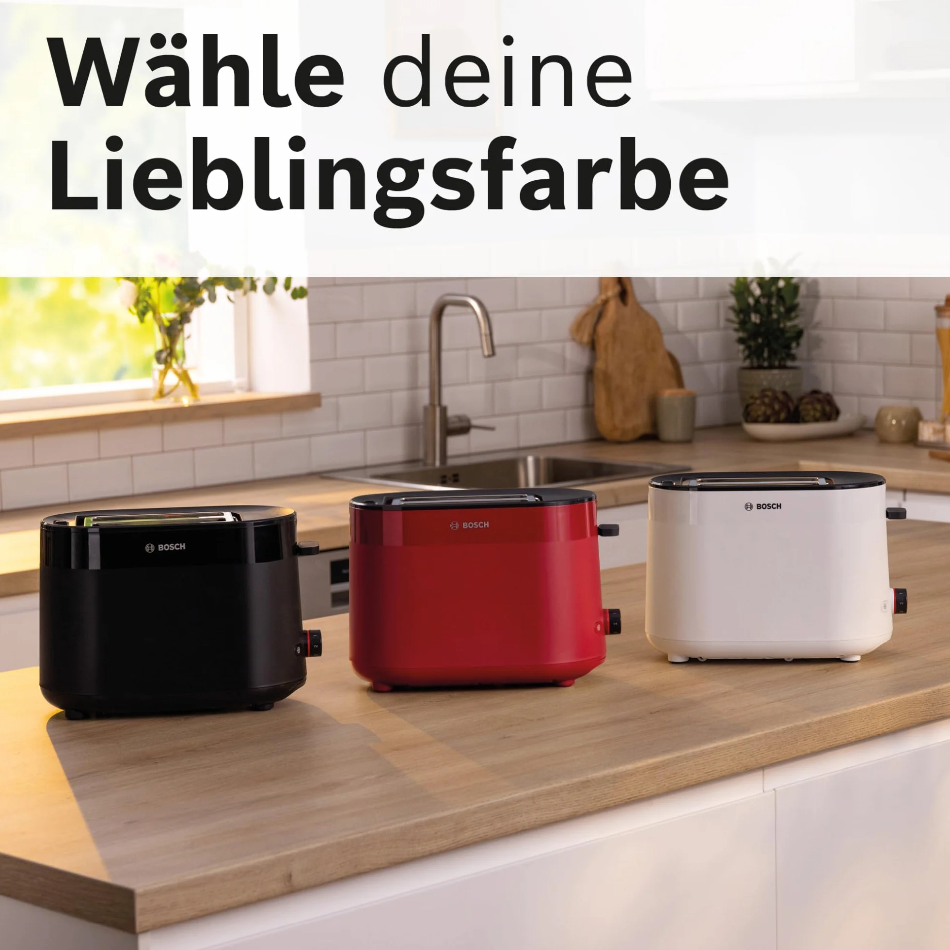 Bosch - Tostadora, MyMoment, 2 ranuras, Recalienta, Descongela, High-lift, Blanco, TAT2M12