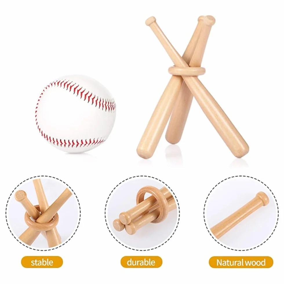 DONGKER Soportes de Béisbol, Soporte de Madera para Pelotas de Golf, Bolos y Coleccionables