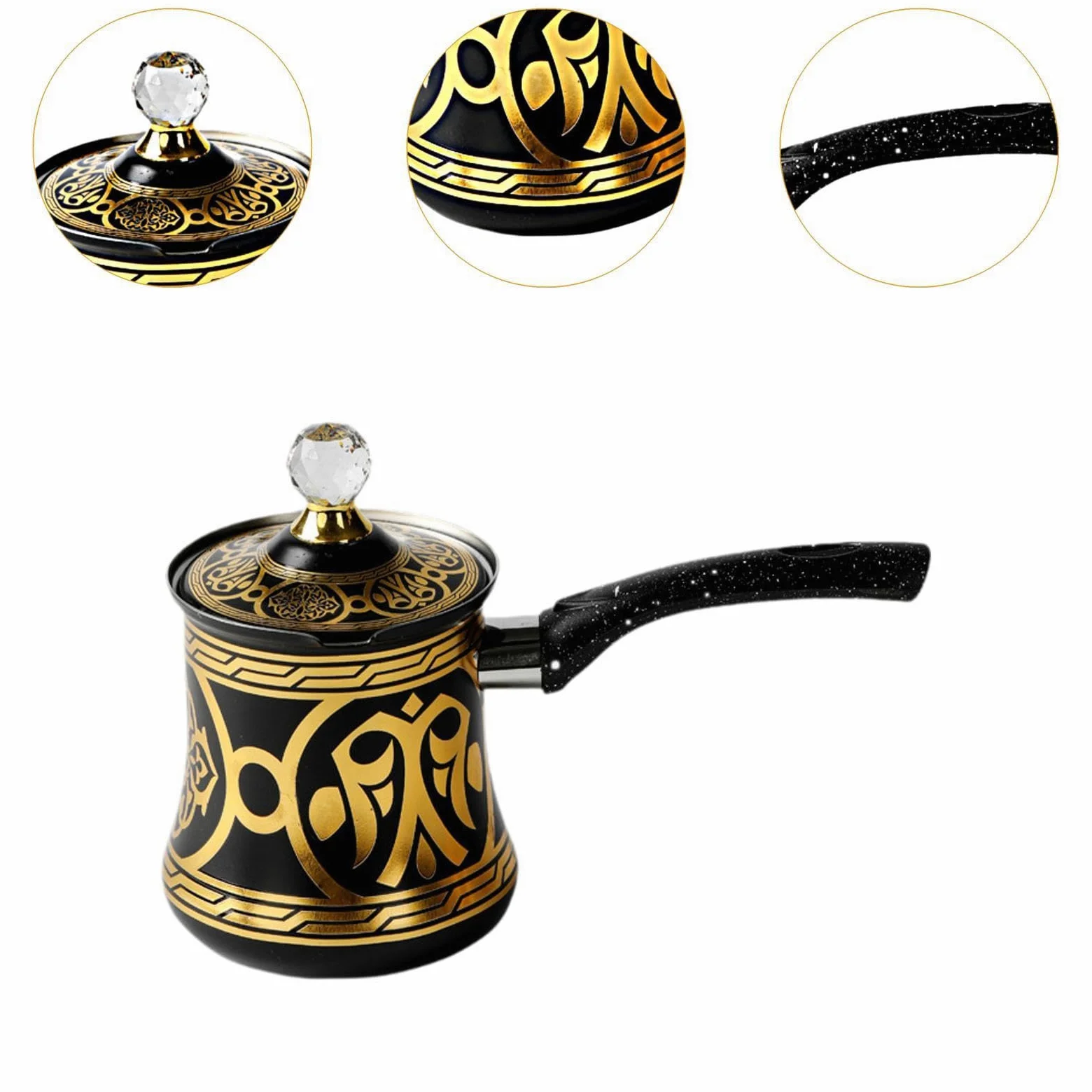 Cafetera Multifuncional, Portátil, También Se Puede Usar como Chocolatera, Fácil de Limpiar, con Asa Y Accesorios, 750 ml