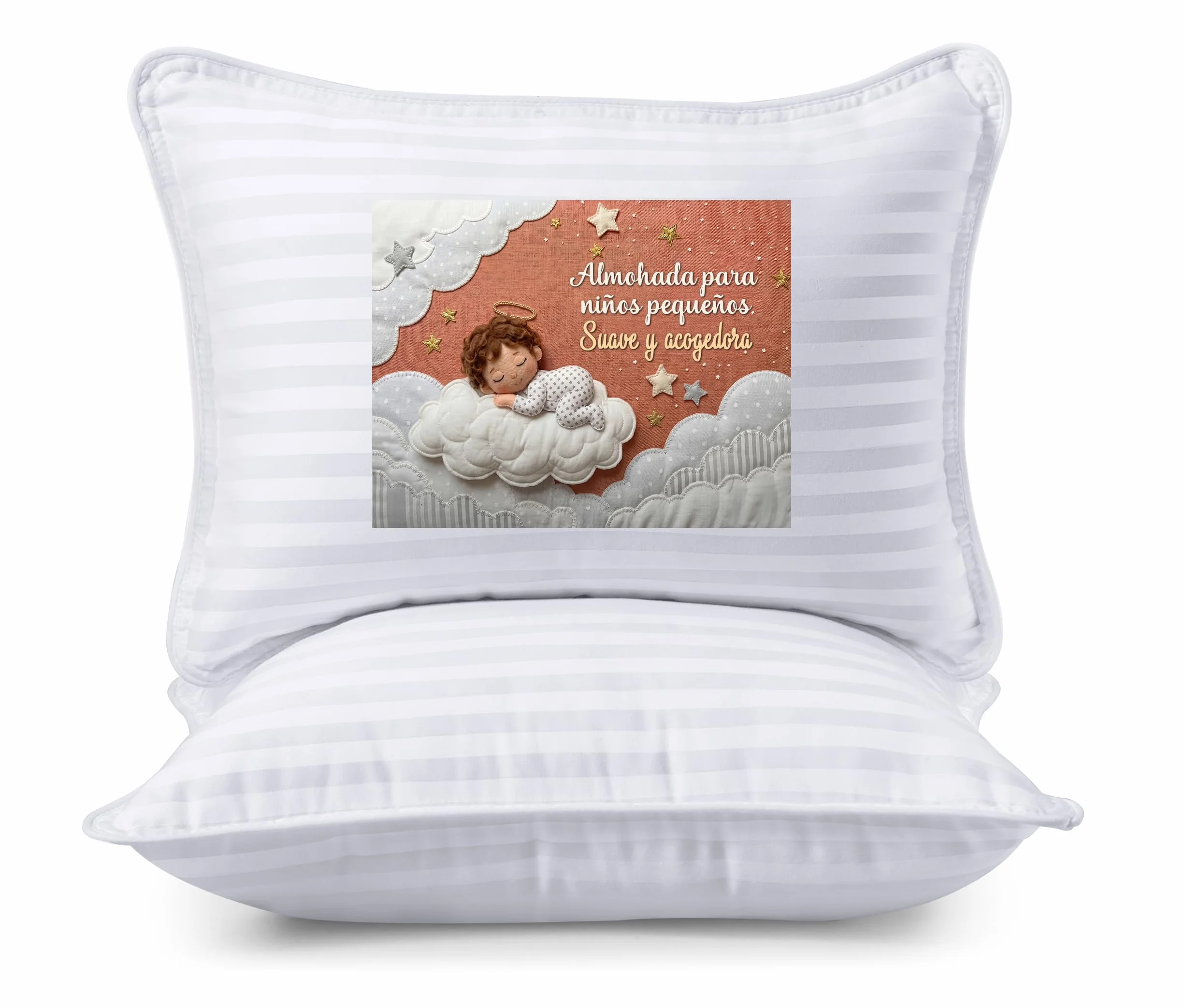 Utopia Bedding Almohada para Niños Juego de 2, 33 x 45 cm, Polialgodón, Transpirables, Suaves, Blanco