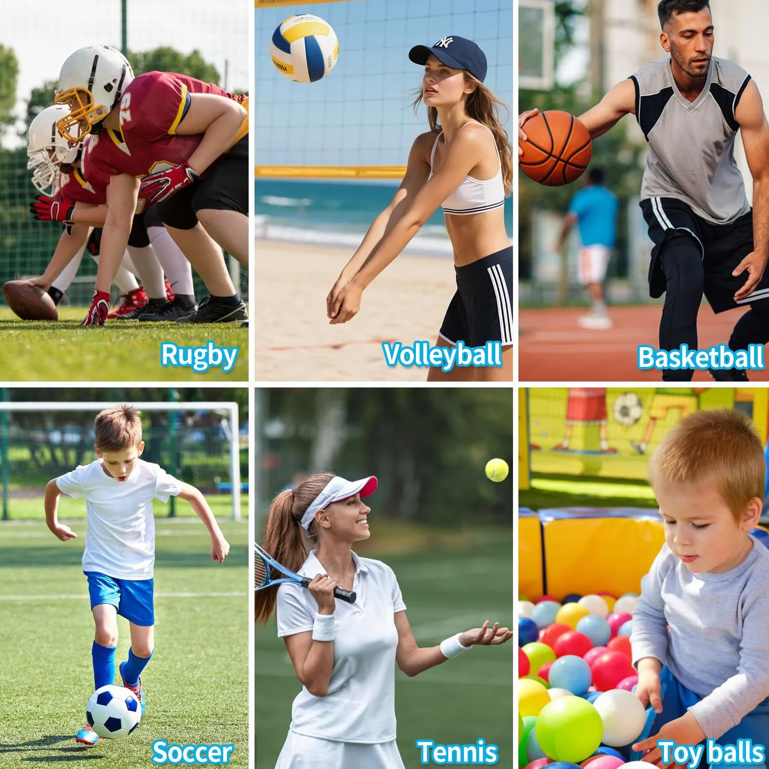 Saco de Pelotas Grande, Bolsa de Almacenamiento para Baloncesto, Soccer, Rugby y Voleibol