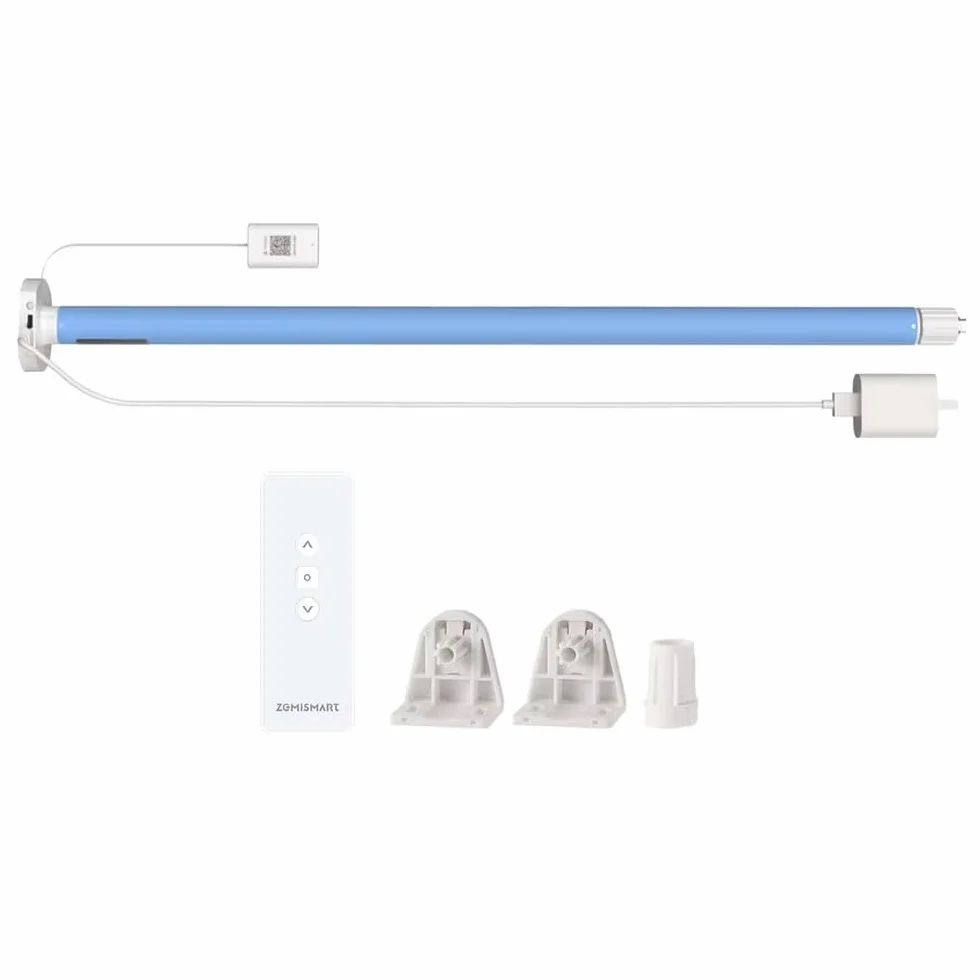 Matter - Motor de persiana enrollable WiFi para tubo 17/25/28 mm, alimentación enchufable, compatible con Home Google Home SmartThings, voz y control remoto
