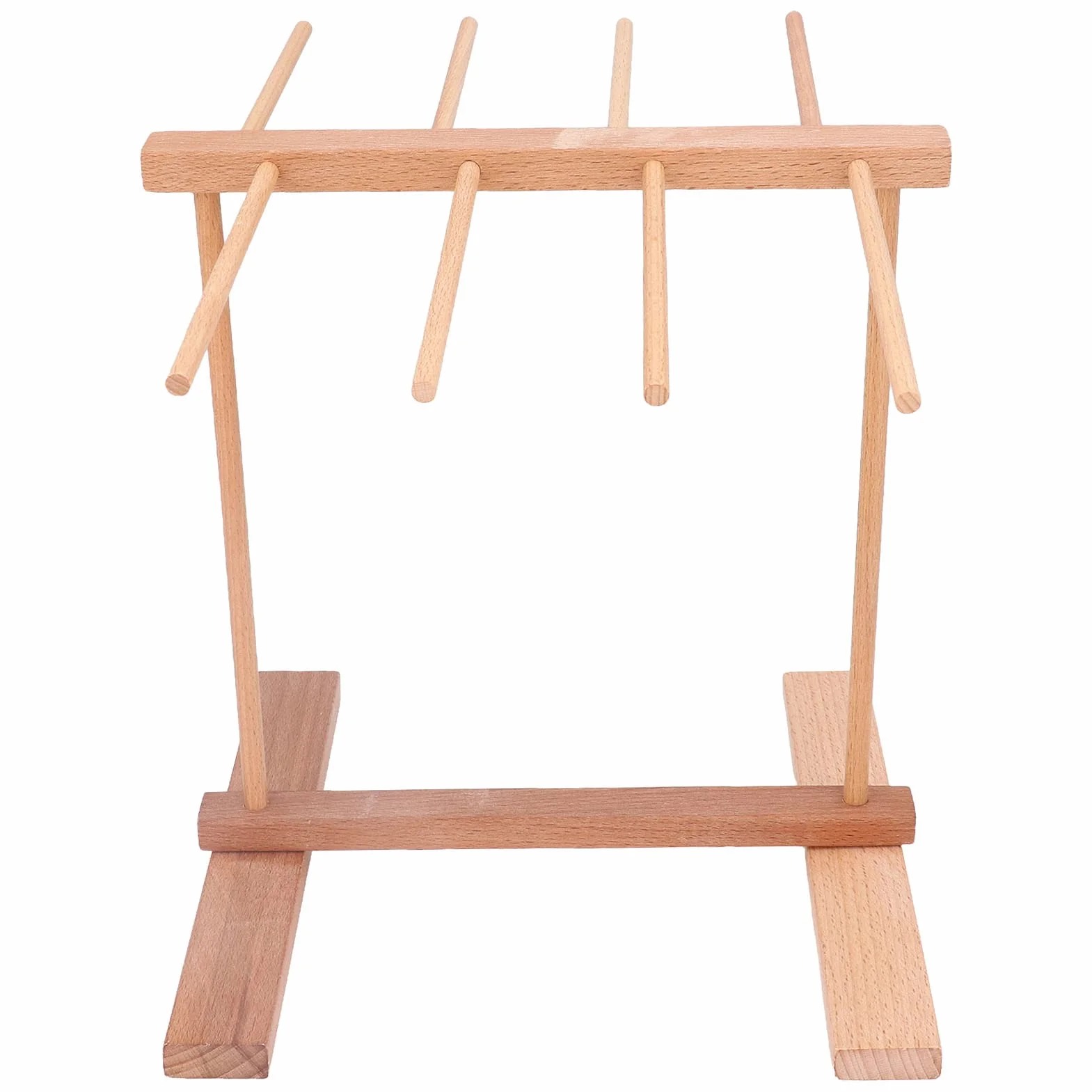 Secador de Pasta, Rejilla de Secado de Pasta de Madera Plegable Madera de Haya Natural, con Asas de 8 Barras Rejilla de Secadora Colgante de Espagueti, para Restaurante Hoga