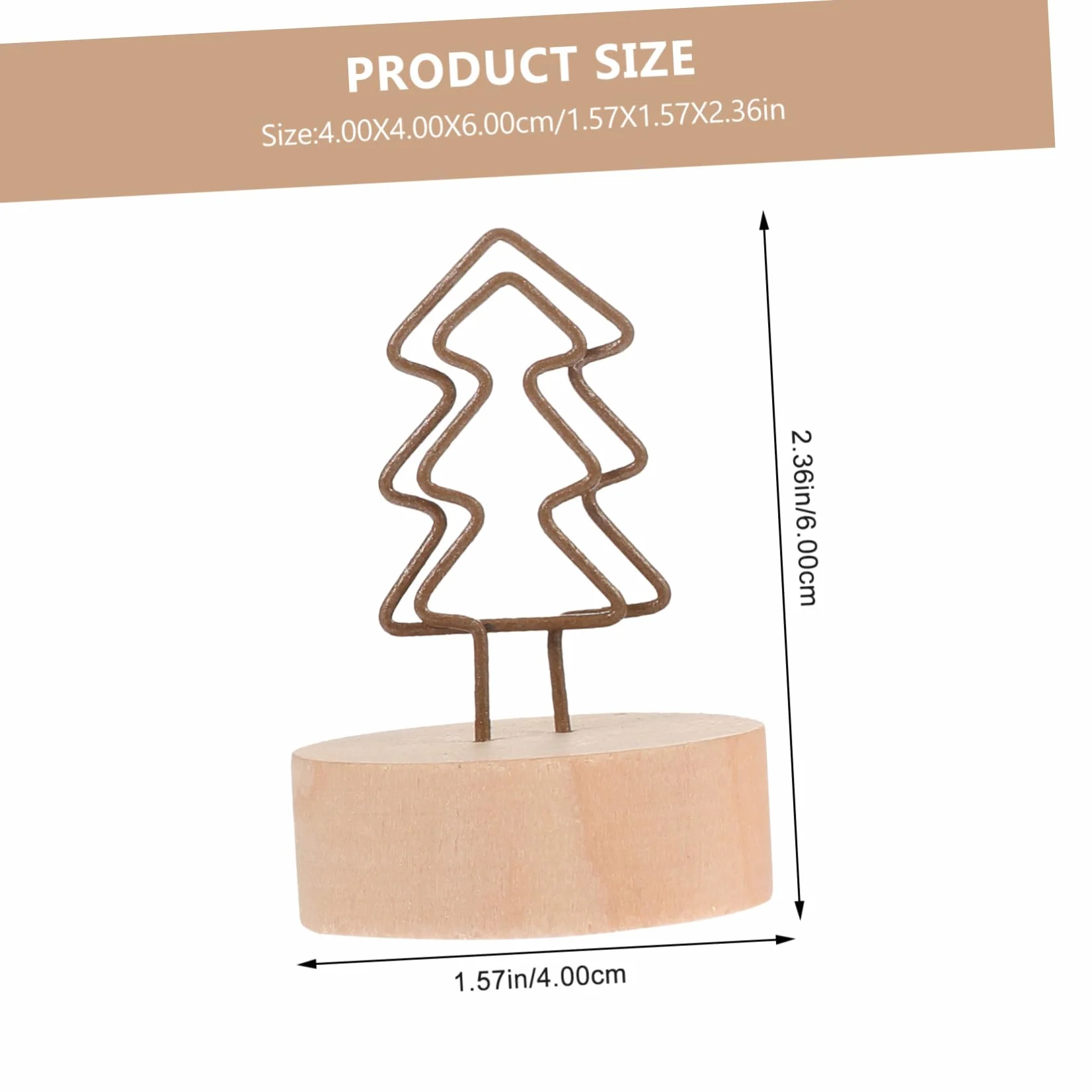 24piezas Soporte De Notas De Navidad Clips De Madera y Forma De Árbol y Estrella Portacartas Para Decoración De Mesa Fiestas