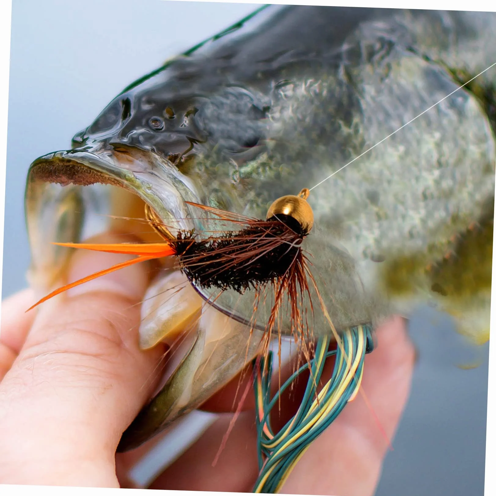 BESPORTBLE Anzuelos De Pesca Black Bass 12 Piezas Ninfas Pesca Trucha