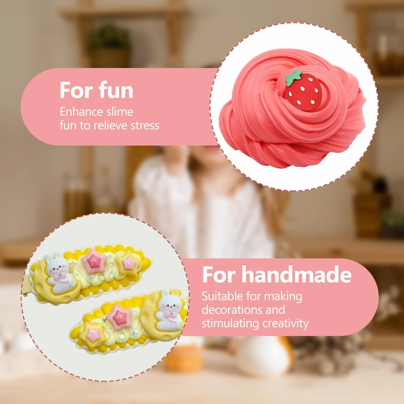 100 Piezas Surtido de Charms de Slime, Cute Cartoon Bulk Flatback Charms, Adornos de Gelatina y Resina Plana, Cute Cartoon Bulk Flatback Resina Adornos, para Hacer Manualidades