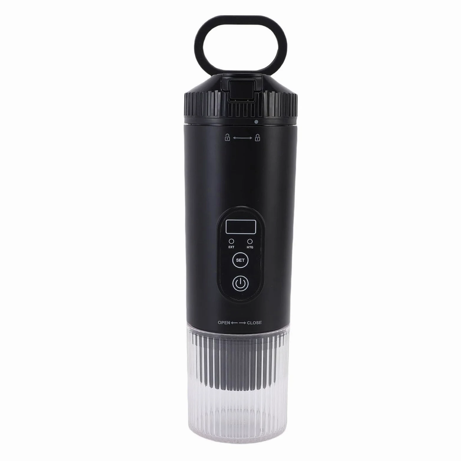 Cafetera Espresso Portátil, Cafetera a Presión de 21 Bares con Carga Tipo C y Batería de 7800mAh, para Cápsulas DolceGusto y Café Molido, para Viajes Camping Oficina (BLACK)