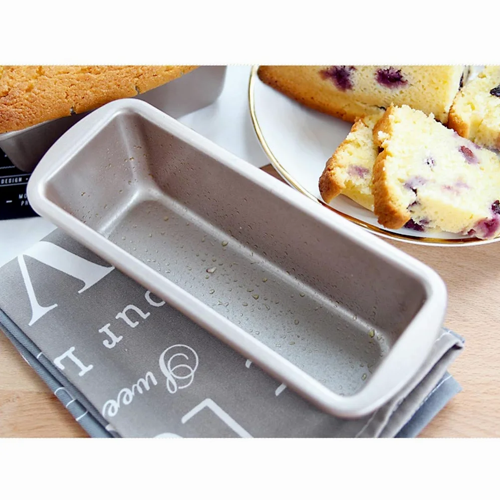 GCX- Molde de la Torta de la hornada Herramientas Rectangular bizcocho Pan del Molde Antiadherente Mini Tostadas Box Brownie Molde Conveniente (Size : S)